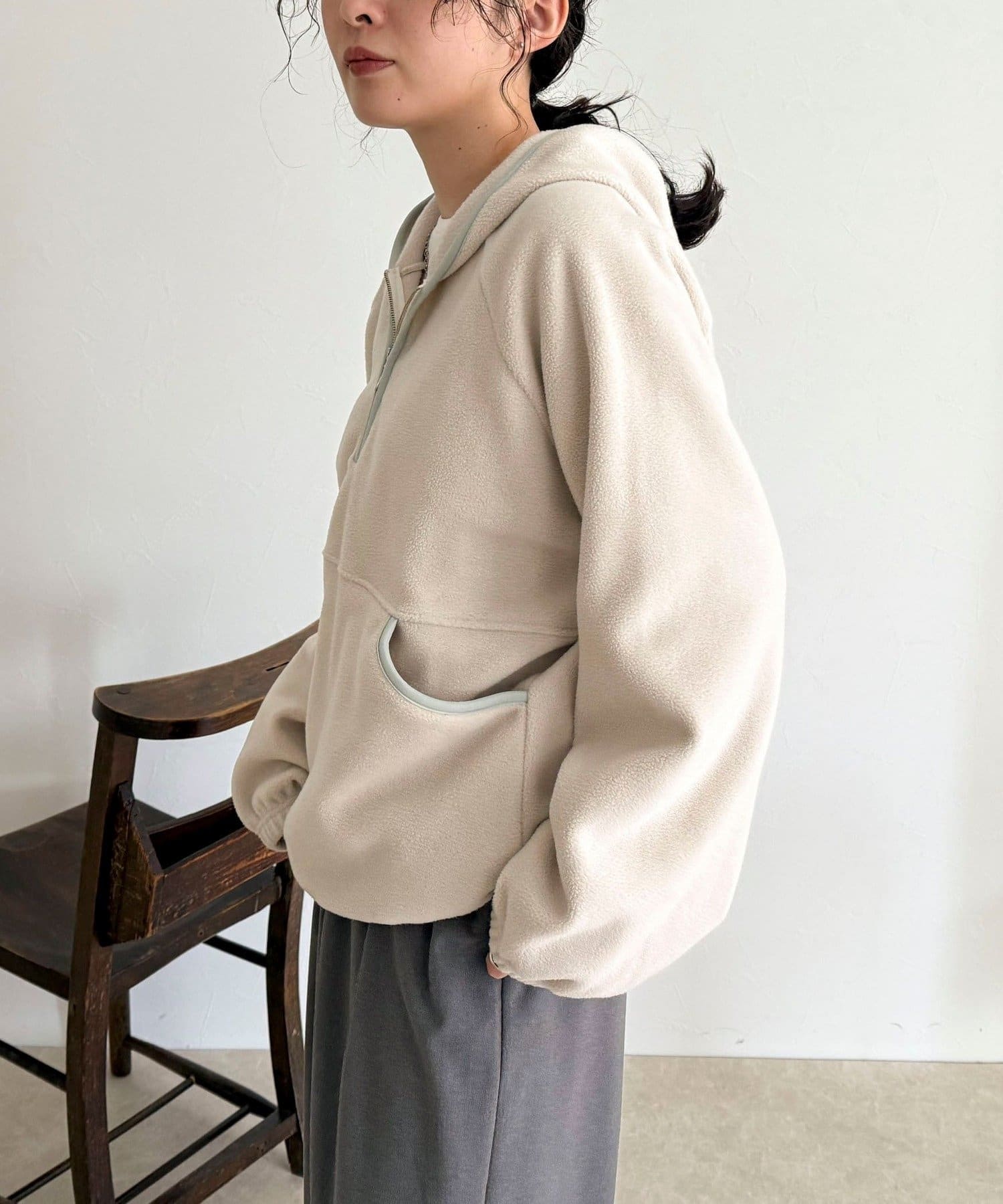 FREDY & GLOSTER(フレディ アンド グロスター) フード付きフリースアノラック