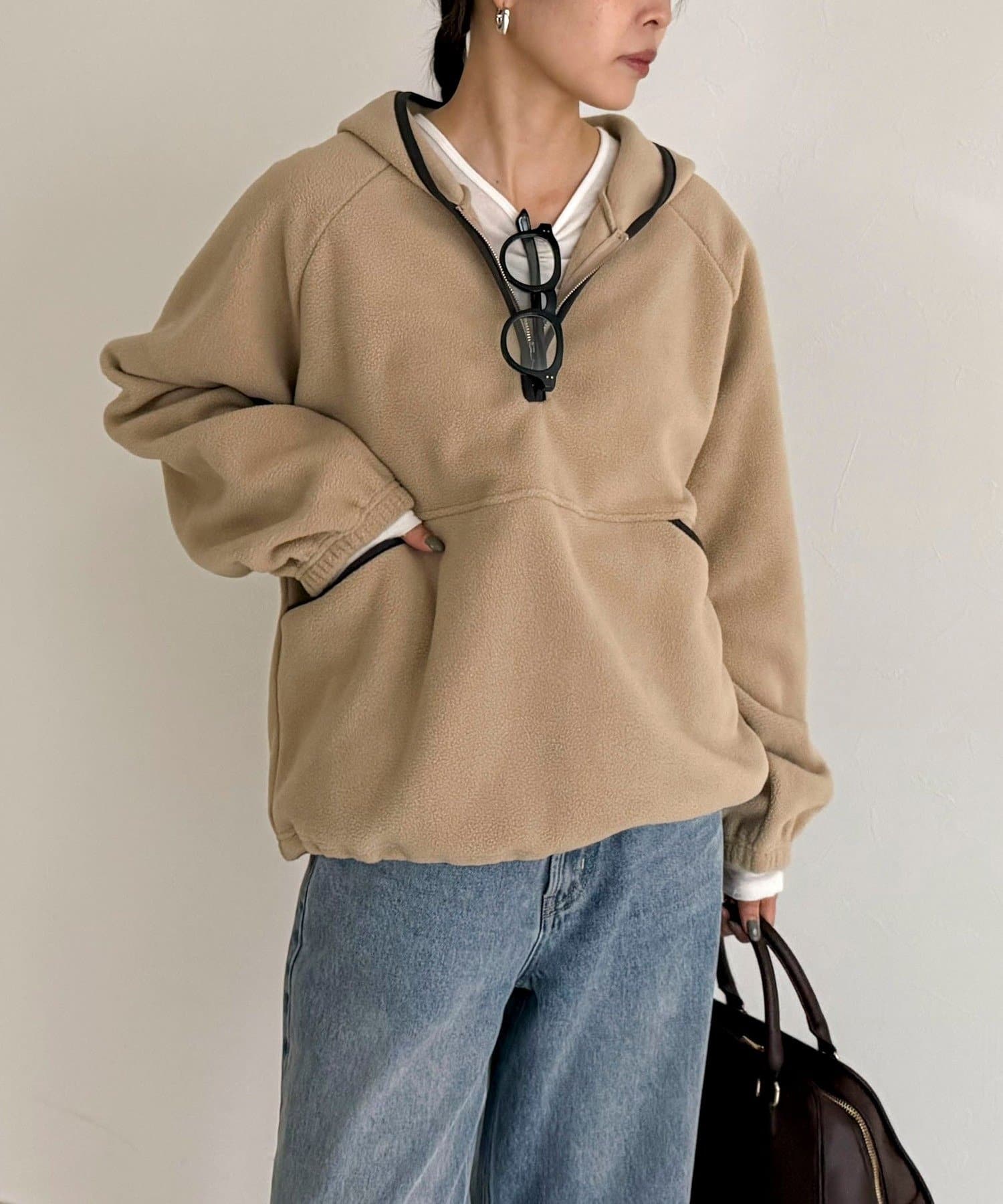 FREDY & GLOSTER(フレディ アンド グロスター) フード付きフリースアノラック