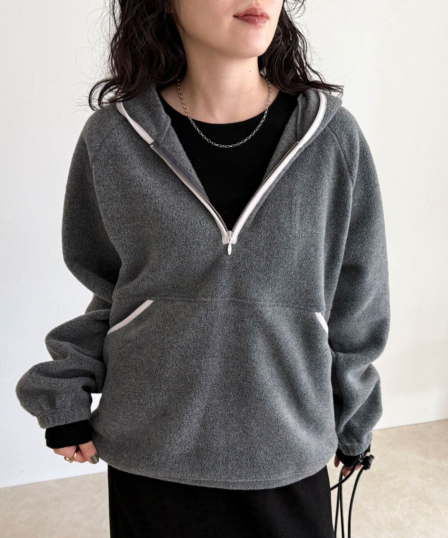 FREDY & GLOSTER(フレディ アンド グロスター) フード付きフリースアノラック