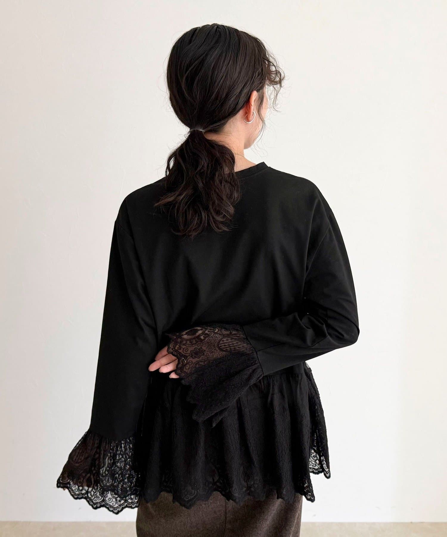 FREDY & GLOSTER(フレディ アンド グロスター) レースドッキングロンTシャツ