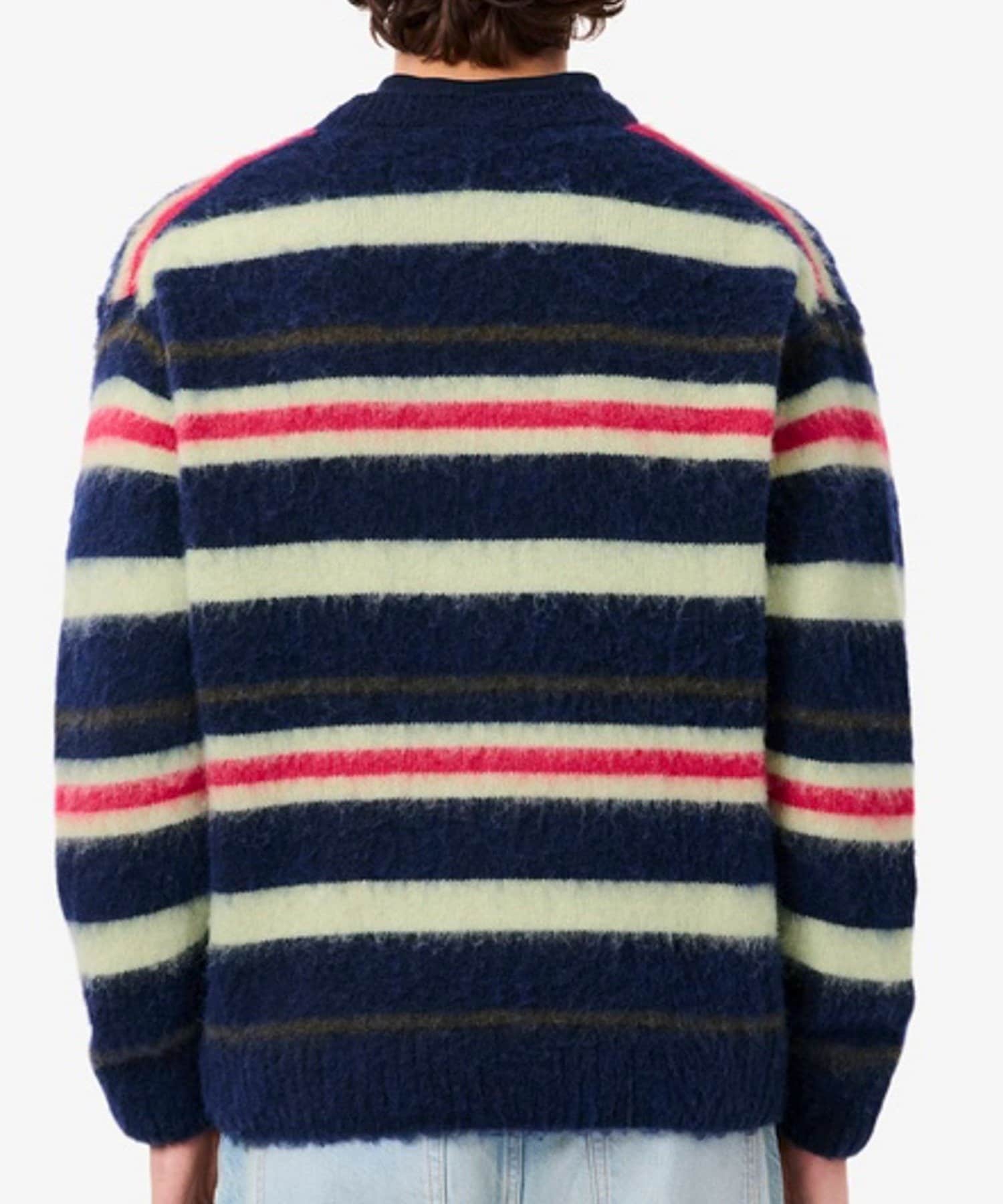 FREDY & GLOSTER(フレディ アンド グロスター) 【LACOSTE/ラコステ】アルパカブレンドボーダーニットカーディガン