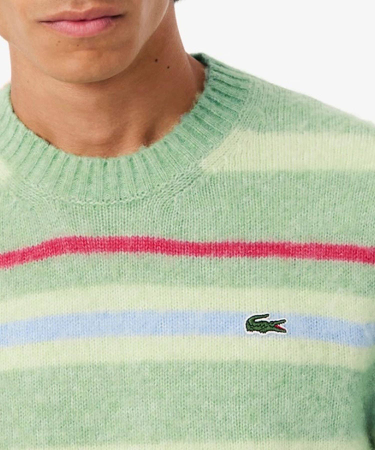 FREDY & GLOSTER(フレディ アンド グロスター) 【LACOSTE/ラコステ】アルパカブレンドボーダーニットセーター