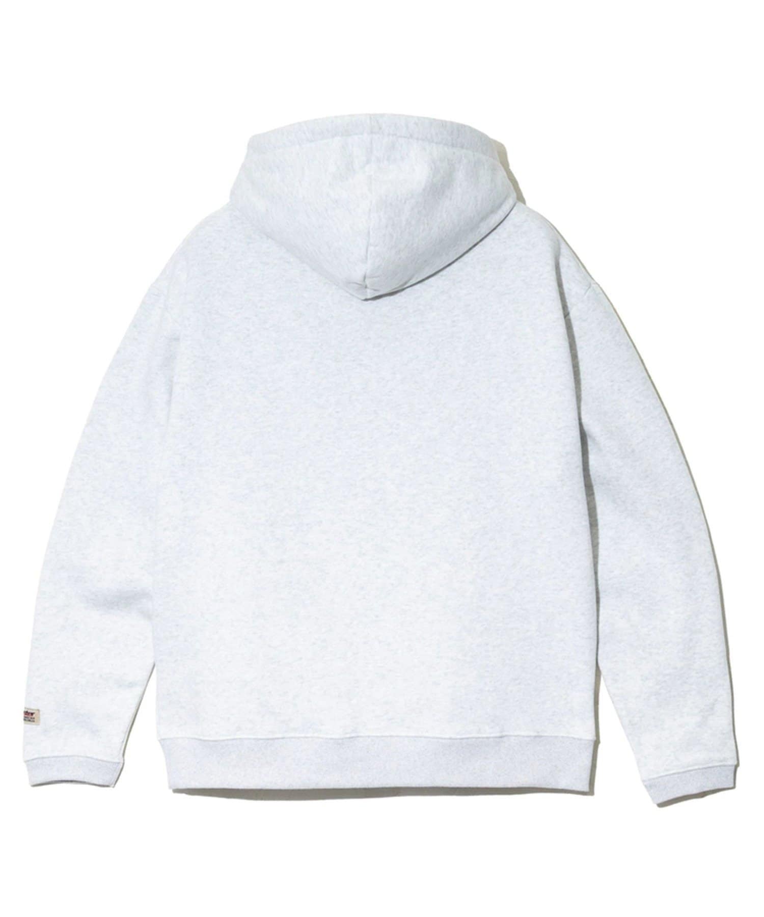 FREDY & GLOSTER(フレディ アンド グロスター) 【Duckster/ダックスター】ペンキ飛ばし刺繍×カレッジロゴフーディー