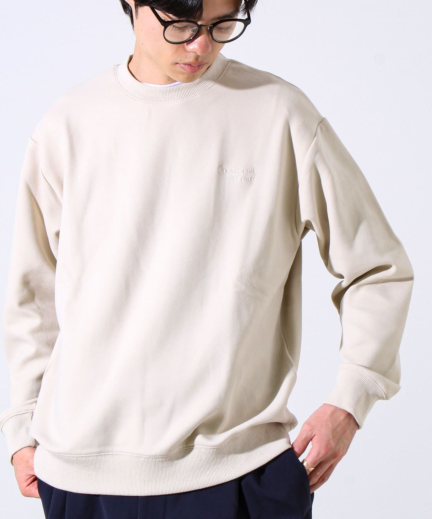 FREDY & GLOSTER(フレディ アンド グロスター) 【GOODNESS WEAR】ソフトタッチ裏起毛クルーネックスウェット