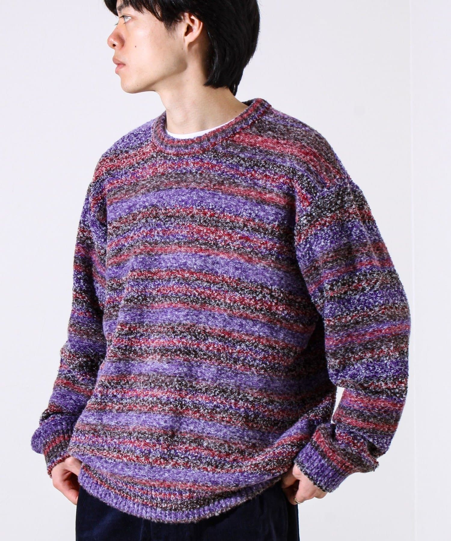 FREDY & GLOSTER(フレディ アンド グロスター) 【ふんわり立体感】グラデーションブークレプルオーバー