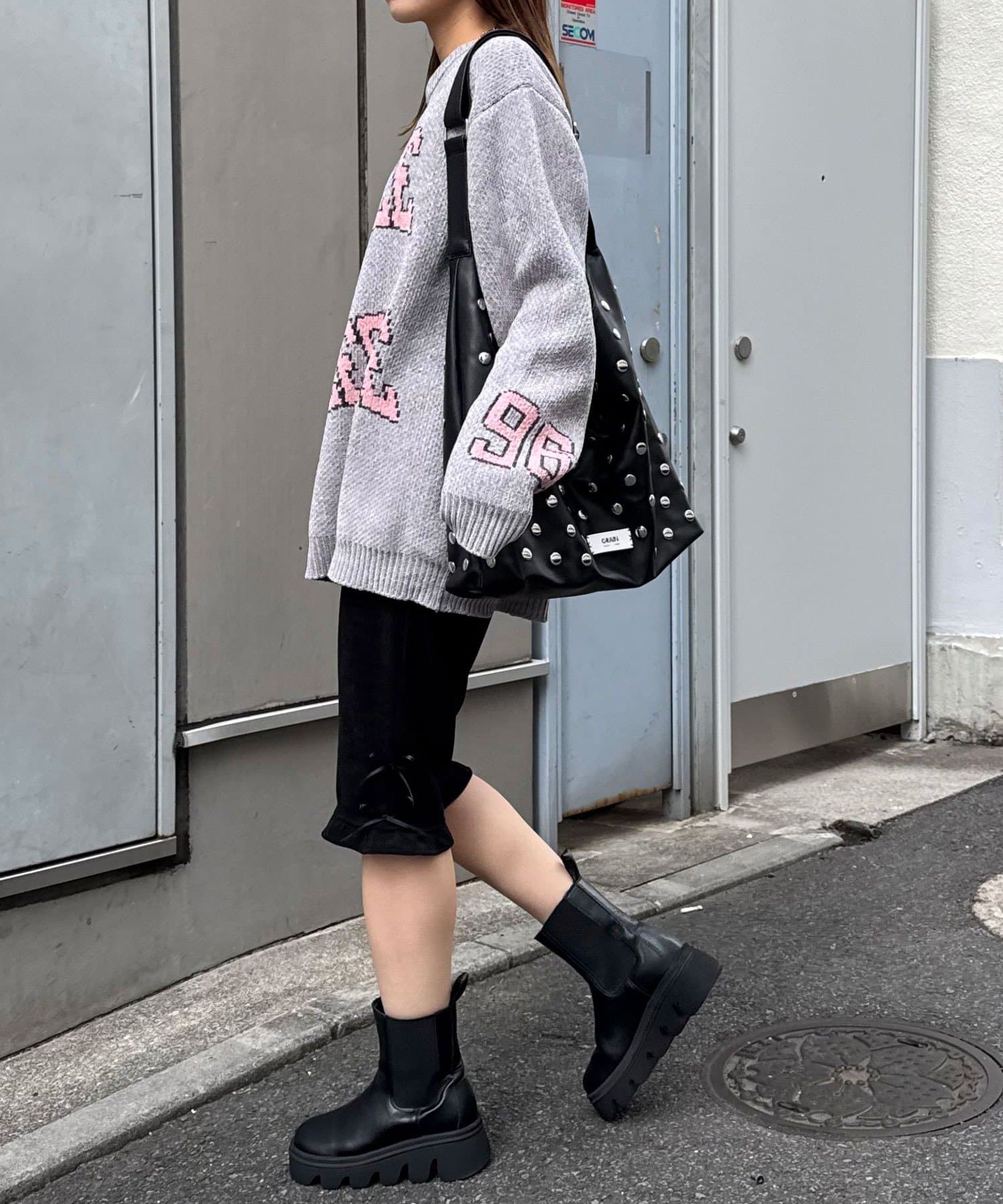 CIAOPANIC(チャオパニック) サテンリボンコーデュロイカプリパンツ