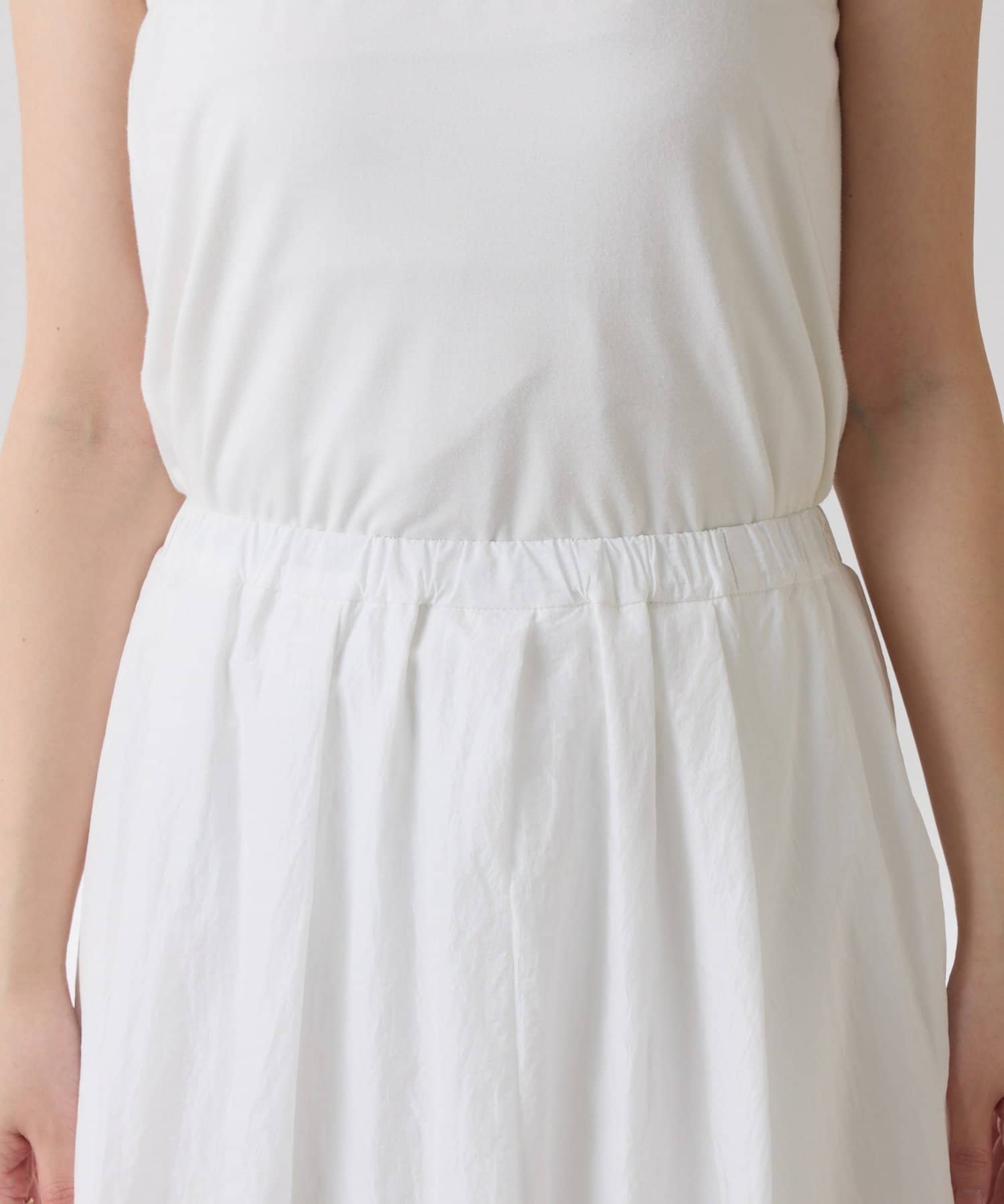 COLLAGE GALLARDAGALANTE(コラージュ ガリャルダガランテ) 【ウエスト総ゴム】タックギャザースカート