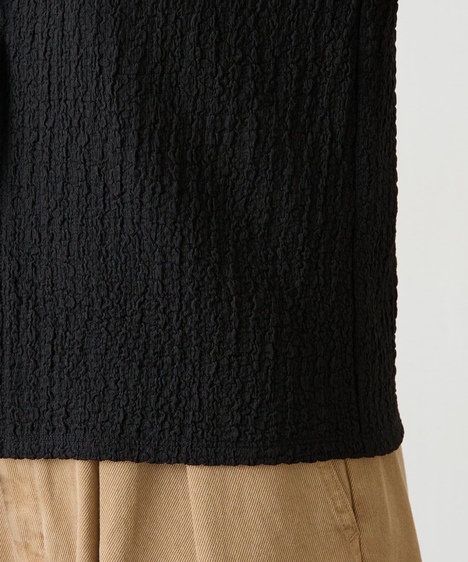 COLLAGE GALLARDAGALANTE(コラージュ ガリャルダガランテ) 【伸縮性◎】シュリンクカーディガン