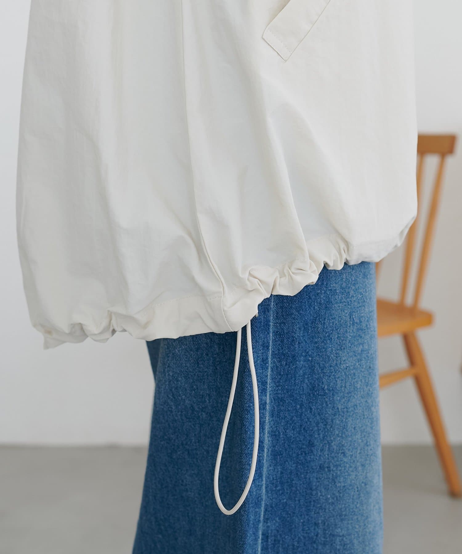 DISCOAT(ディスコート) 【SS先行予約/WEB限定】ナイロンスタンドロングブルゾン