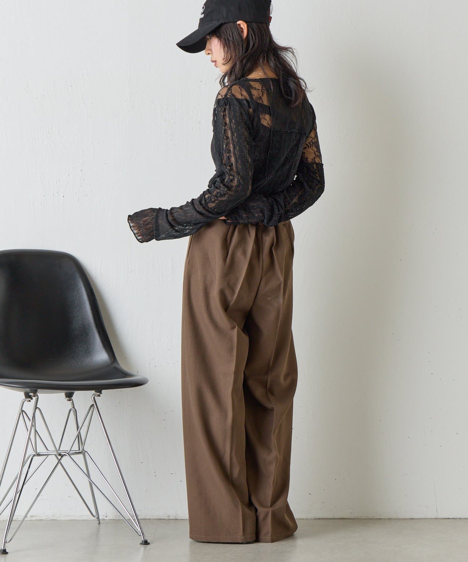 -goocy-(グーシー) レースパッチワークトップス