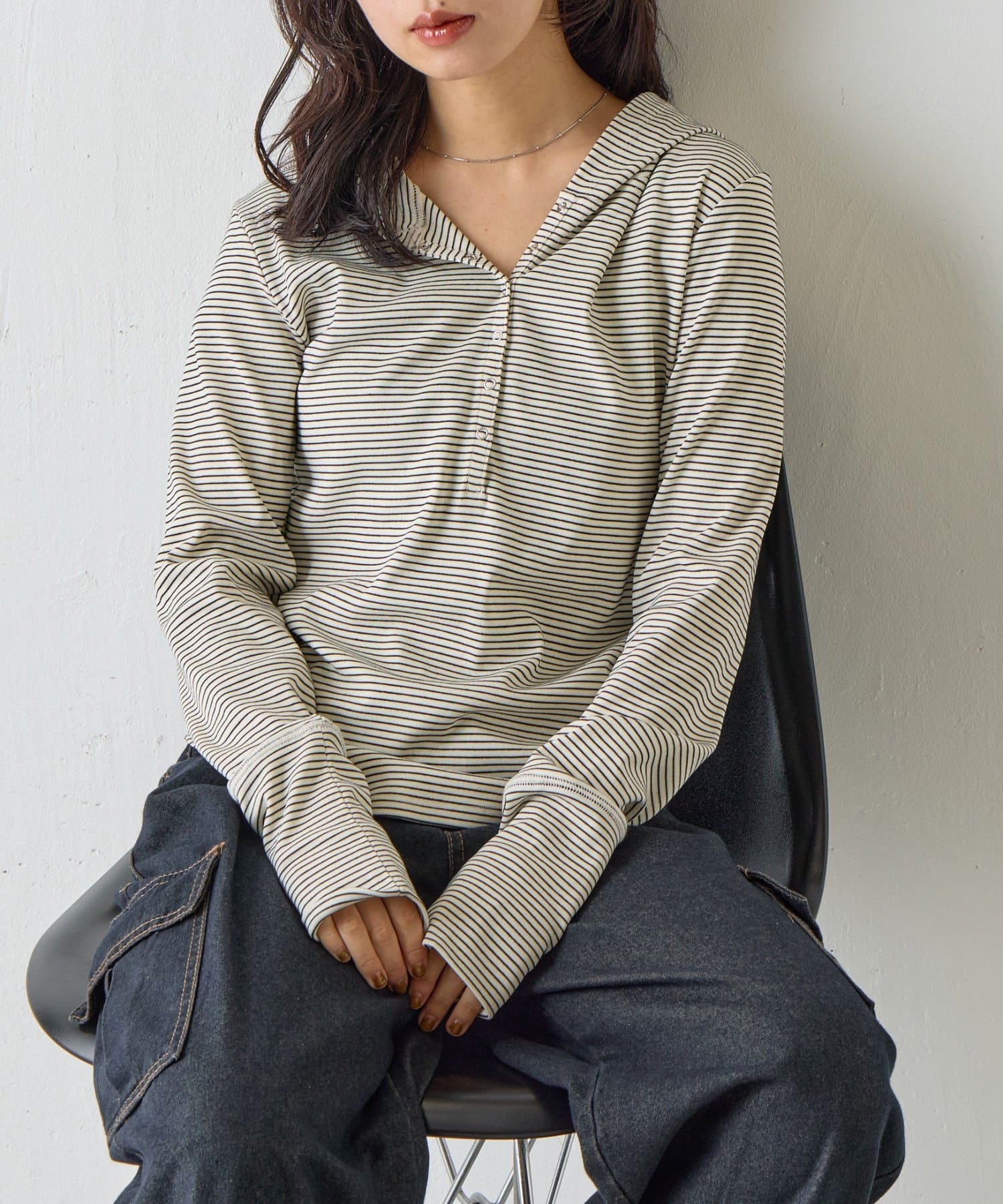 -goocy-(グーシー) コンパクトフーディーロンT