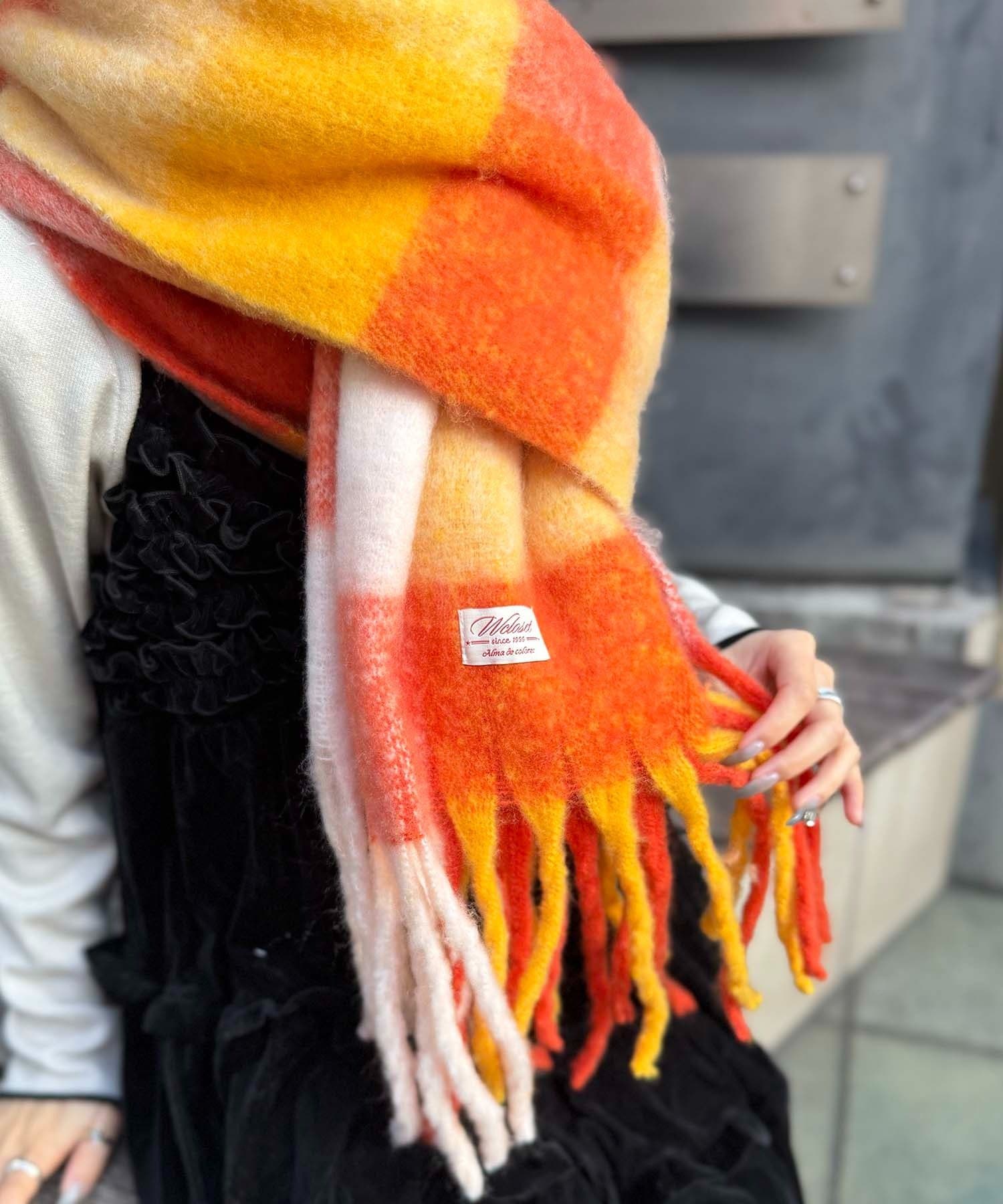 w closet(ダブルクローゼット) チェックマフラー