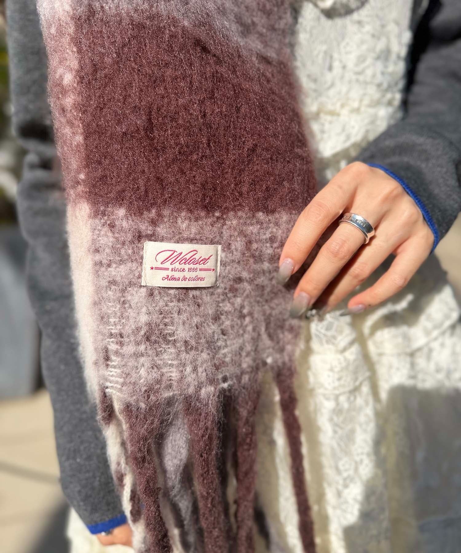 w closet(ダブルクローゼット) チェックマフラー