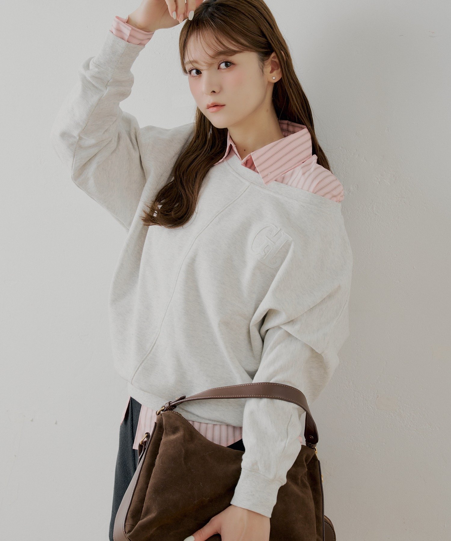 Chico(チコ) ワンショルルーズスウェット