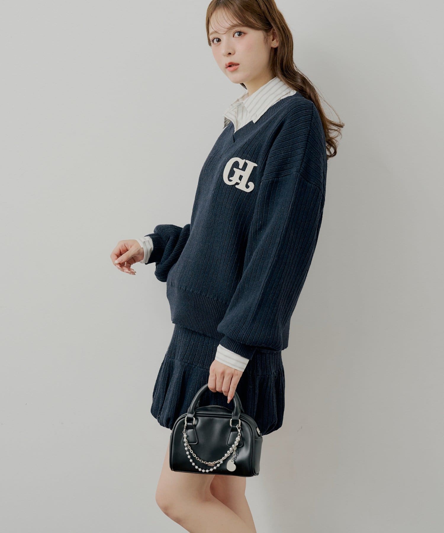 Chico(チコ) 【11/13(木)0:00販売開始】ニットバルーンミニスカート