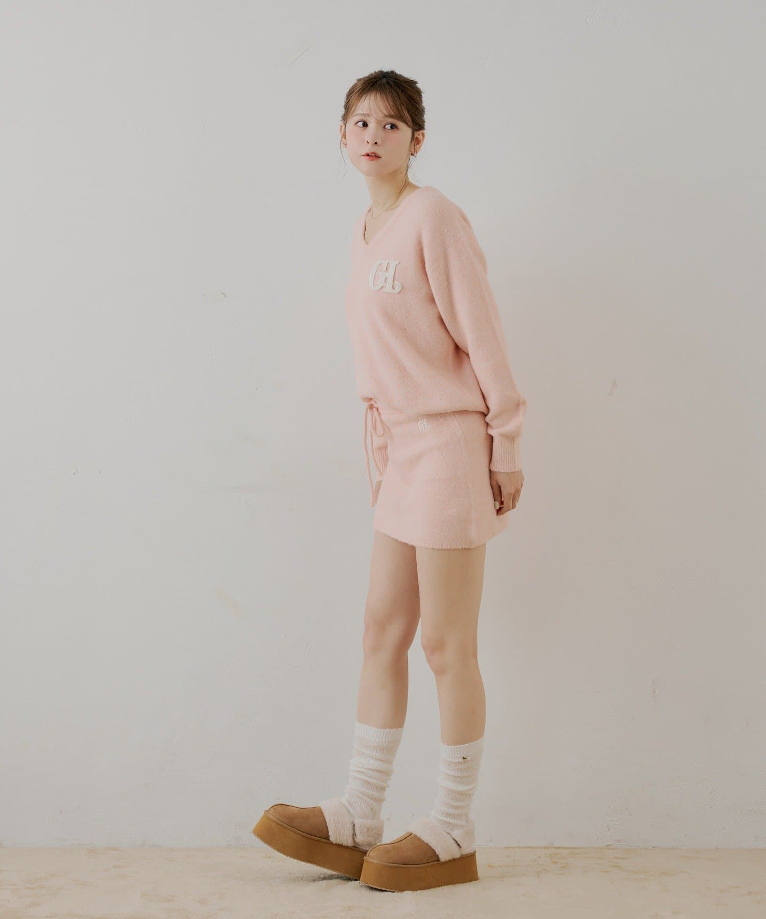 Chico(チコ) 【セットアップ対応】ニットタイトミニスカート