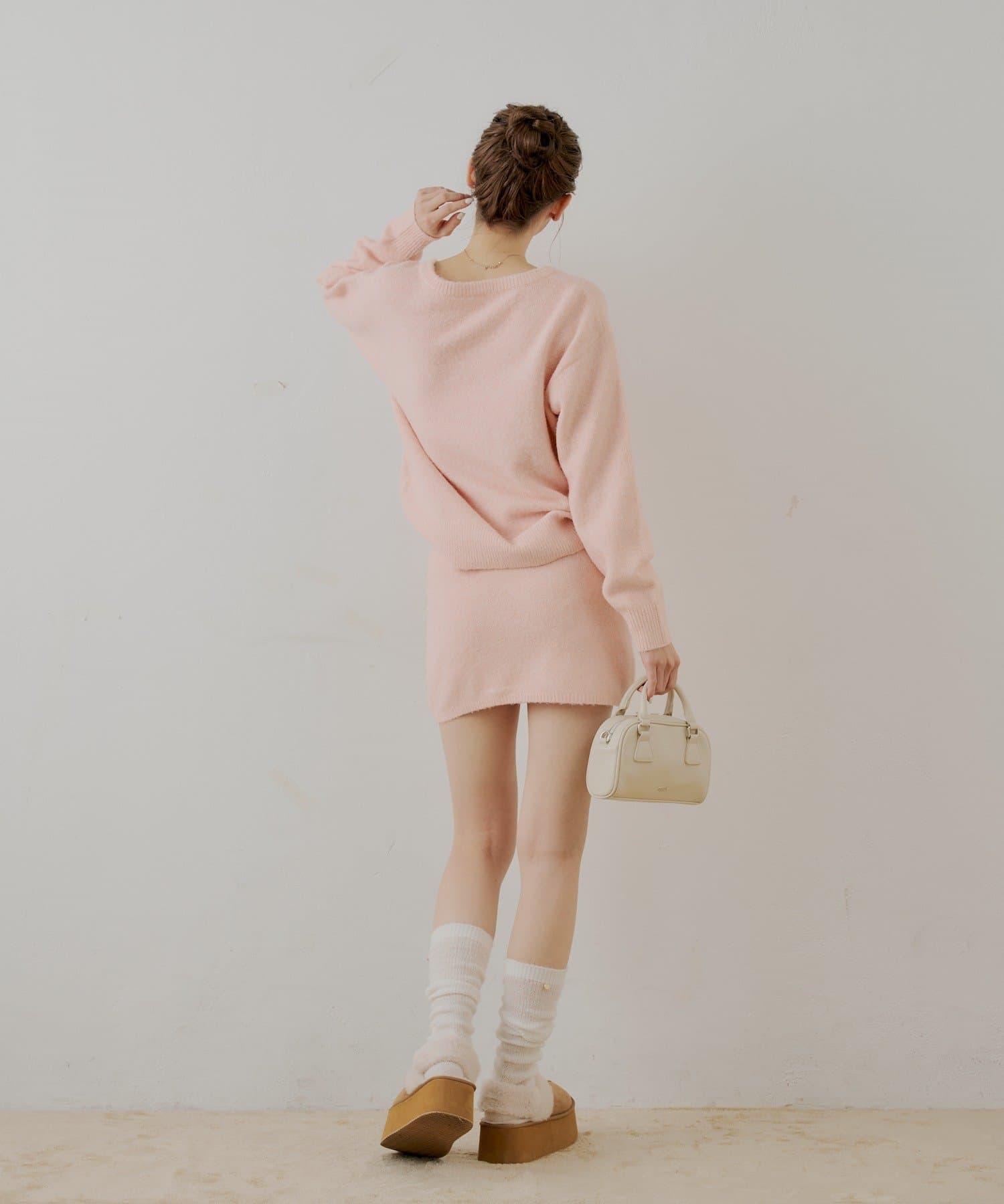 Chico(チコ) 【セットアップ対応】ニットタイトミニスカート