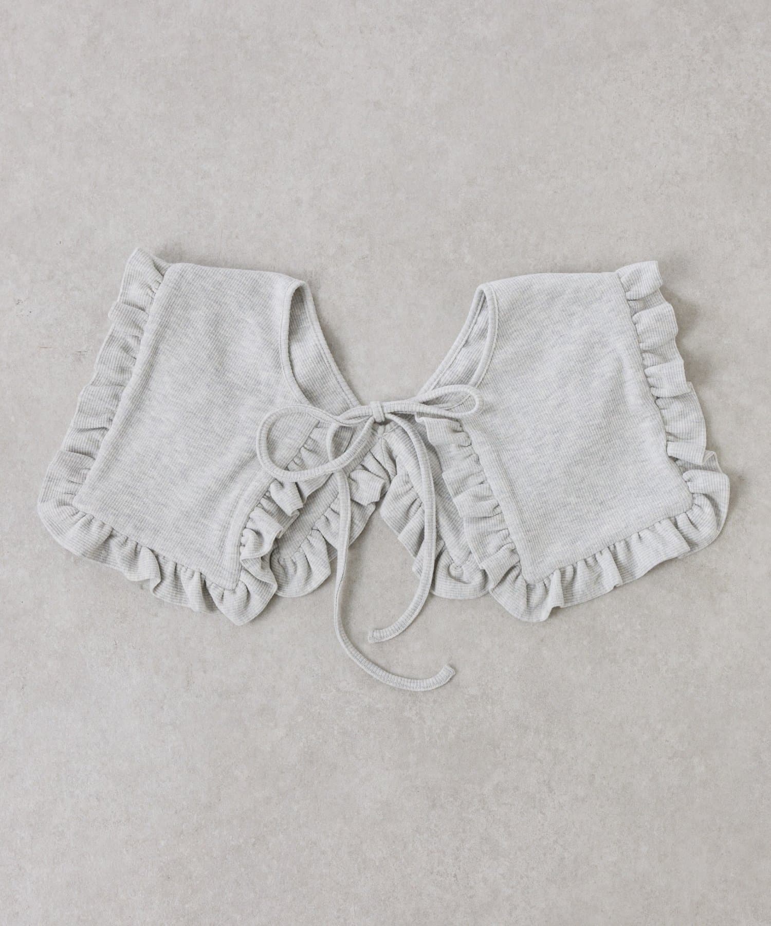 COLLAGE GALLARDAGALANTE(コラージュ ガリャルダガランテ) 【襟は取り外し可能】Qanos 襟付きフリルロンT