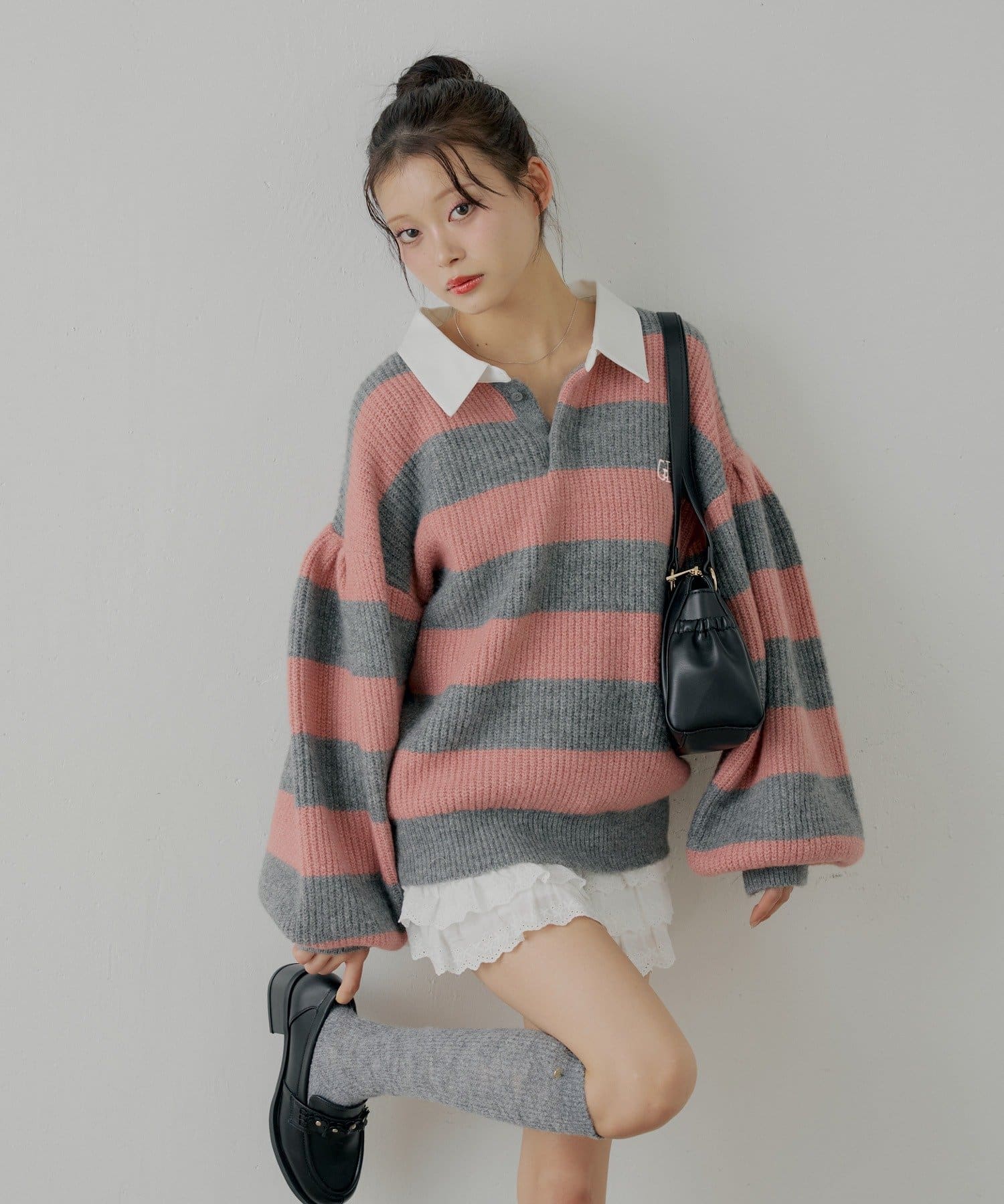 Chico(チコ) ルーズボーダーラガーニット