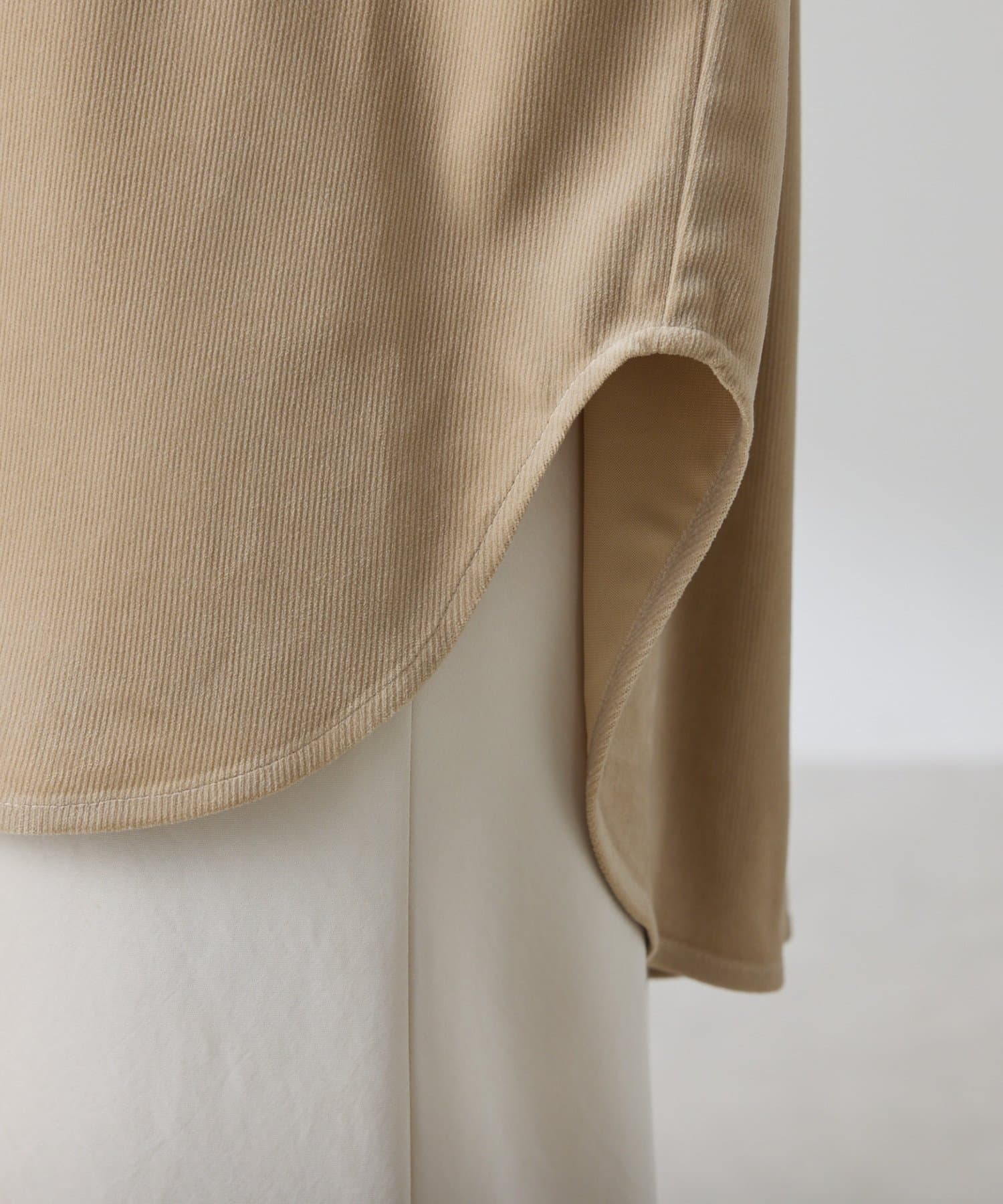 COLLAGE GALLARDAGALANTE(コラージュ ガリャルダガランテ) メタルボタンコーデュロイシャツ