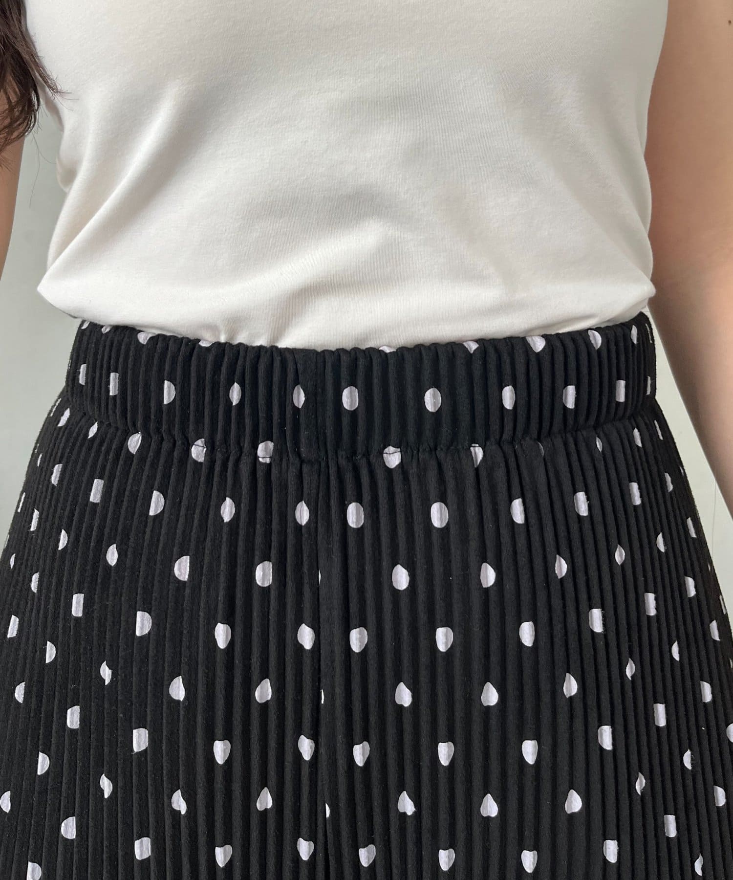 prose verse(プロズヴェール) 【フェイクスエード】ドットプリーツパンツ