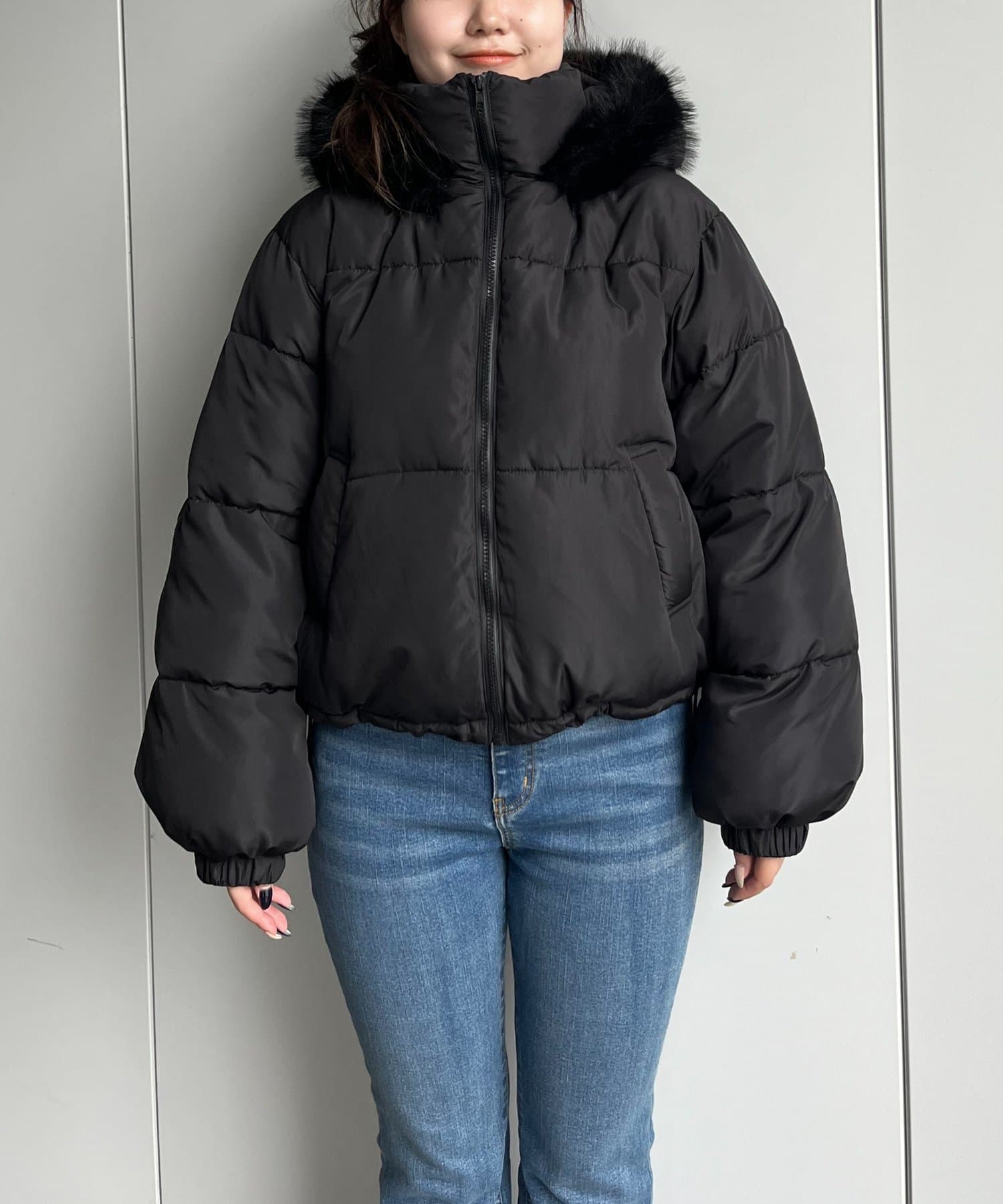 prose verse(プロズヴェール) ボリュームファーフード中綿ブルゾン