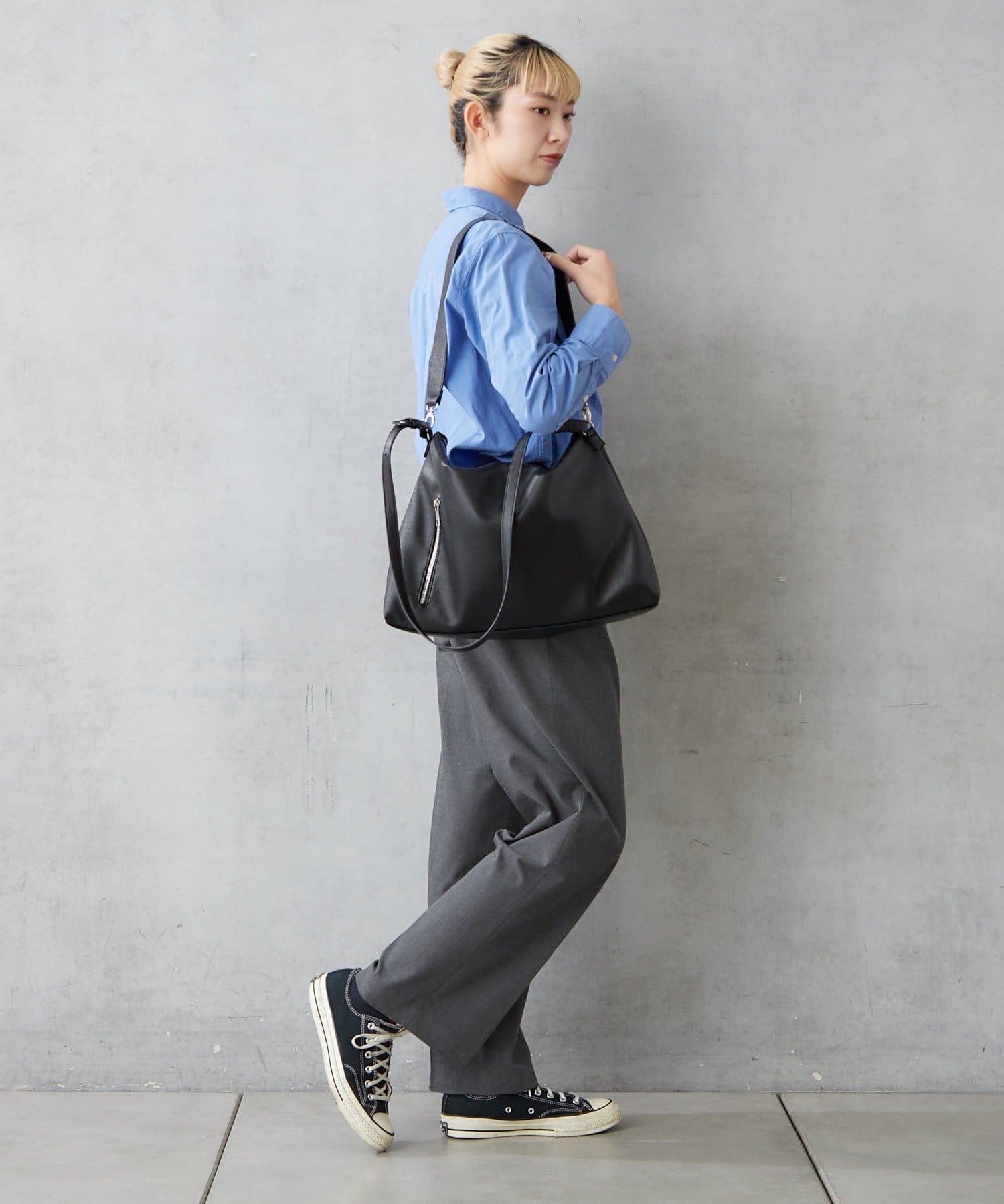 BIRTHDAY BAR(バースデイバー) フェイクレザー6ポケット2WAYショルダーバッグ