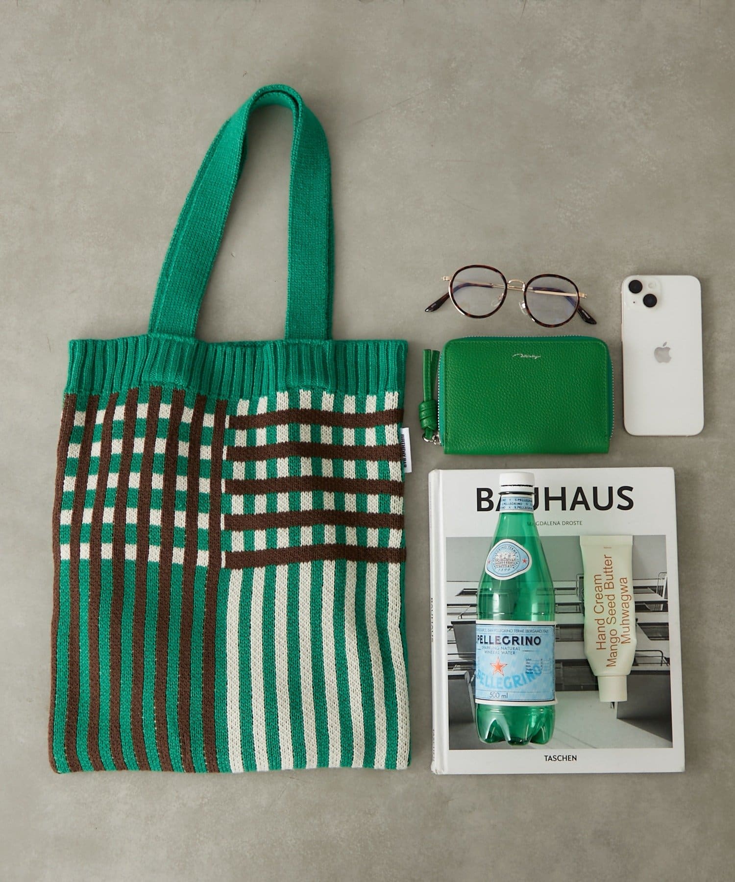 BIRTHDAY BAR(バースデイバー) ニットパターンワイドチェックバッグ