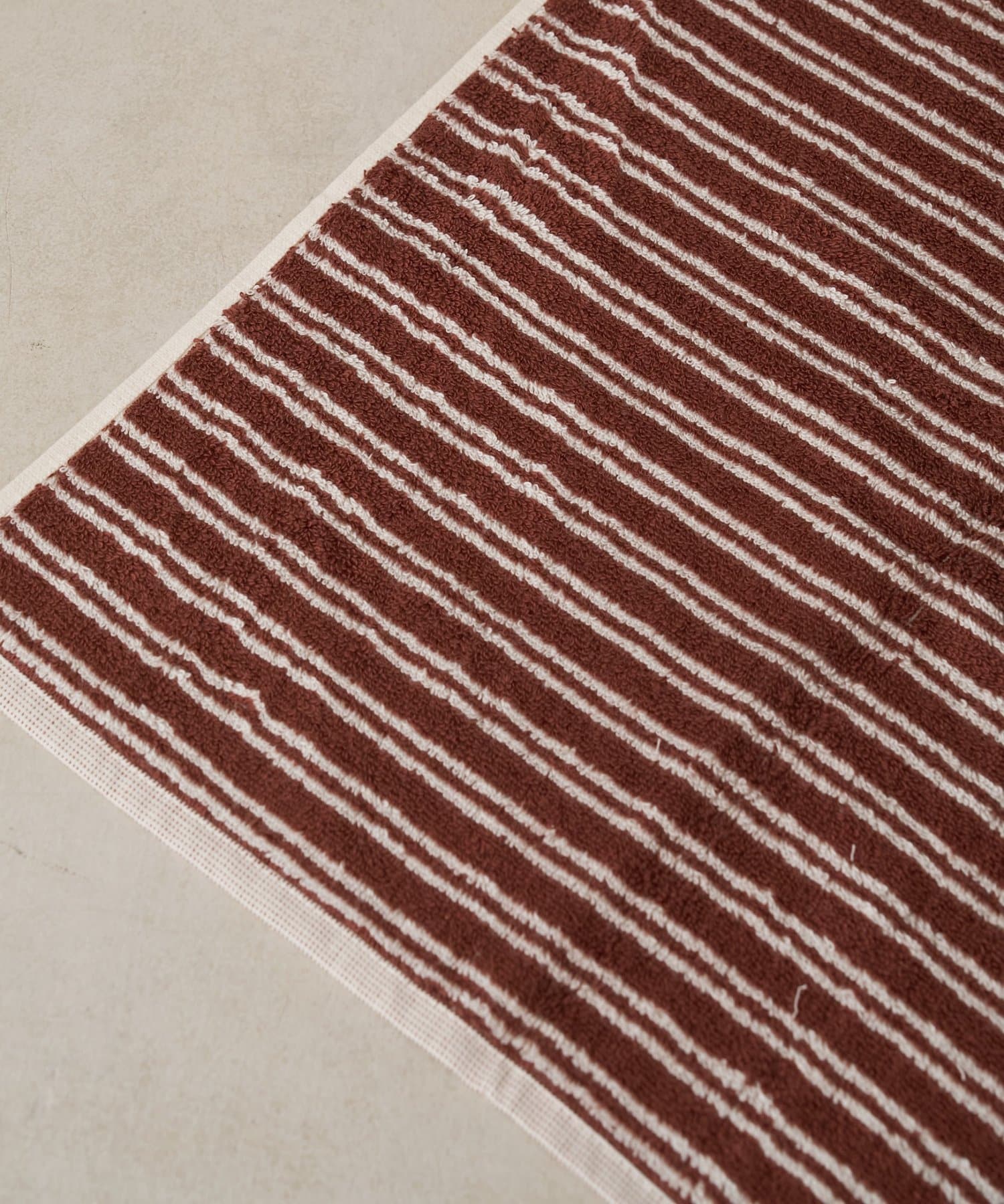BIRTHDAY BAR(バースデイバー) 【GRANN グラン】FACE TOWEL  フェイスタオル　ブラウンストライプ