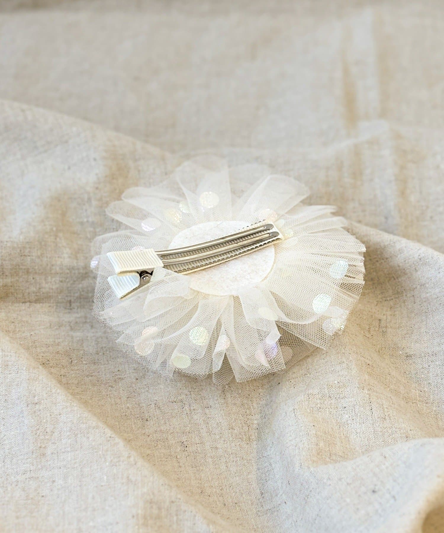 3COINS(スリーコインズ) チュール付クラウンクリップ／KIDS