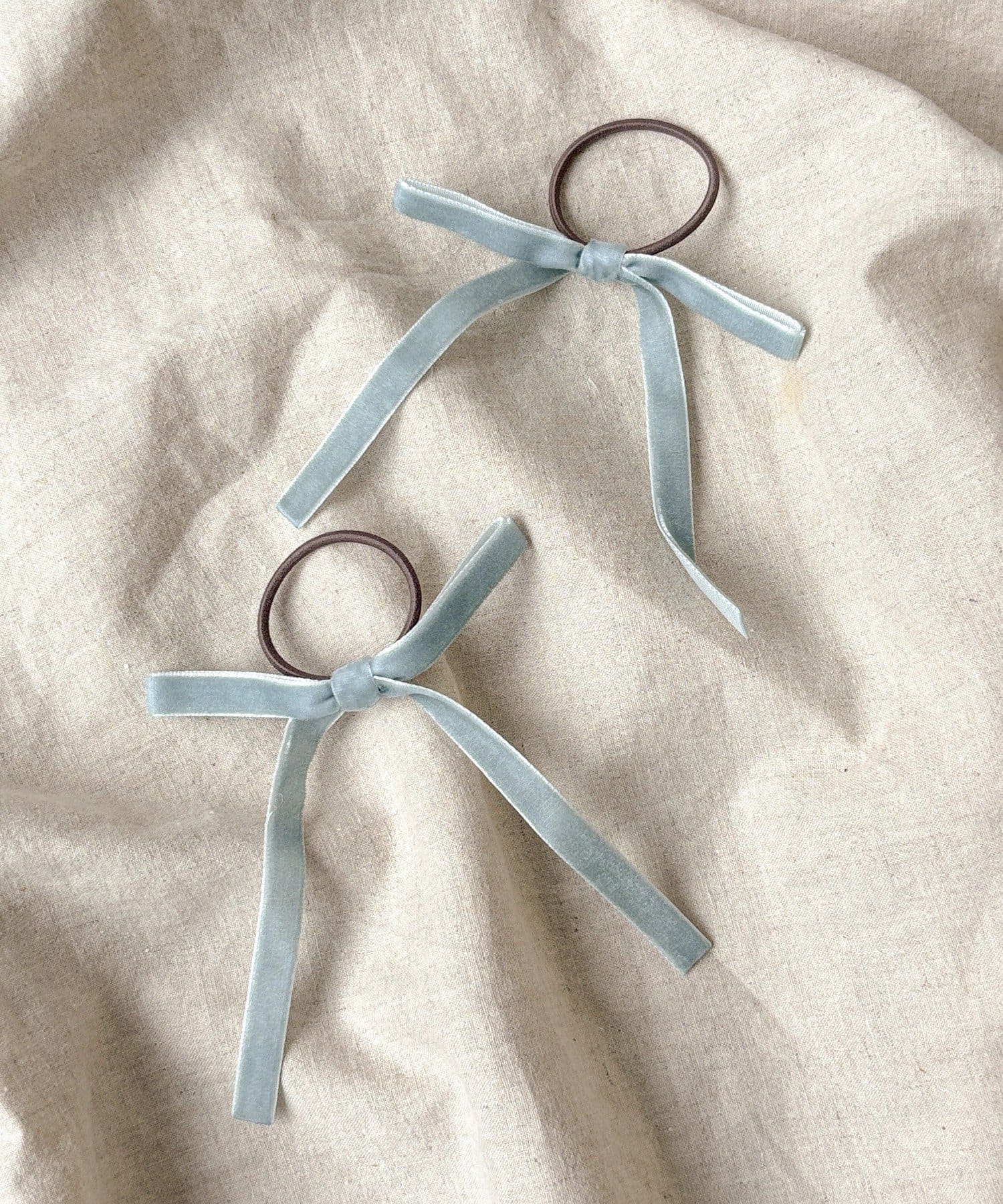 3COINS(スリーコインズ) ベロアリボンポニー2個セット／KIDS