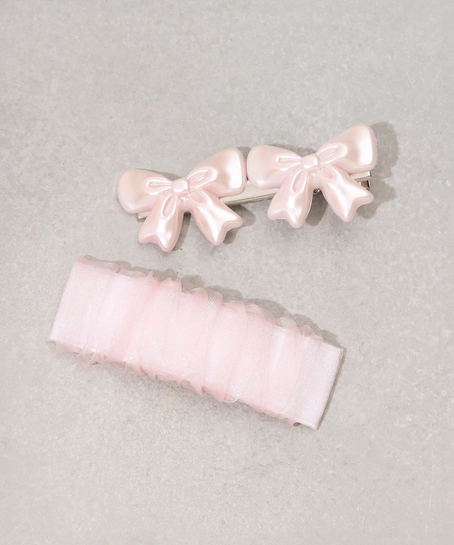 3COINS(スリーコインズ) リボンクリップ2個セット