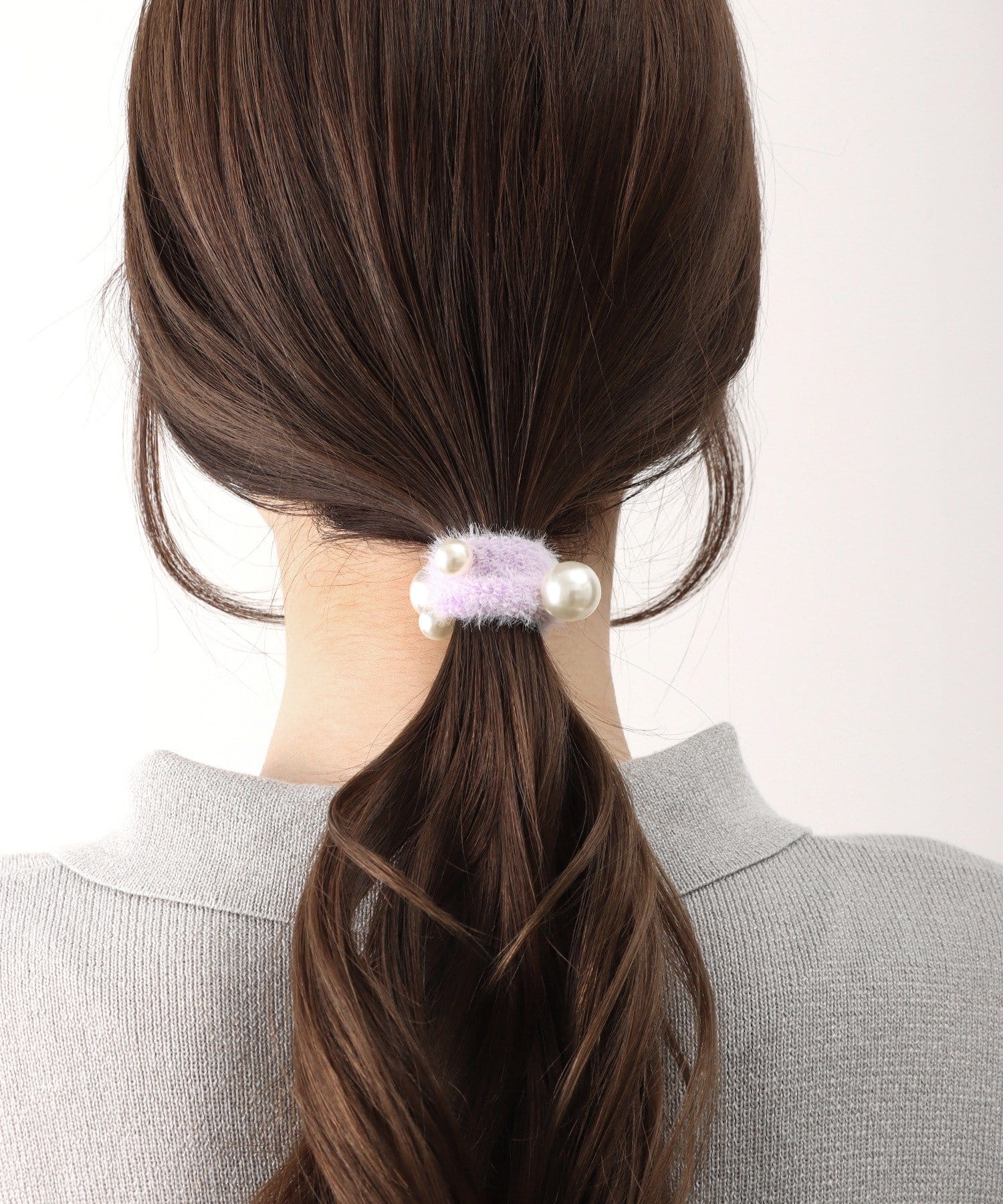 3COINS(スリーコインズ) シャギーパールポニー２個セット