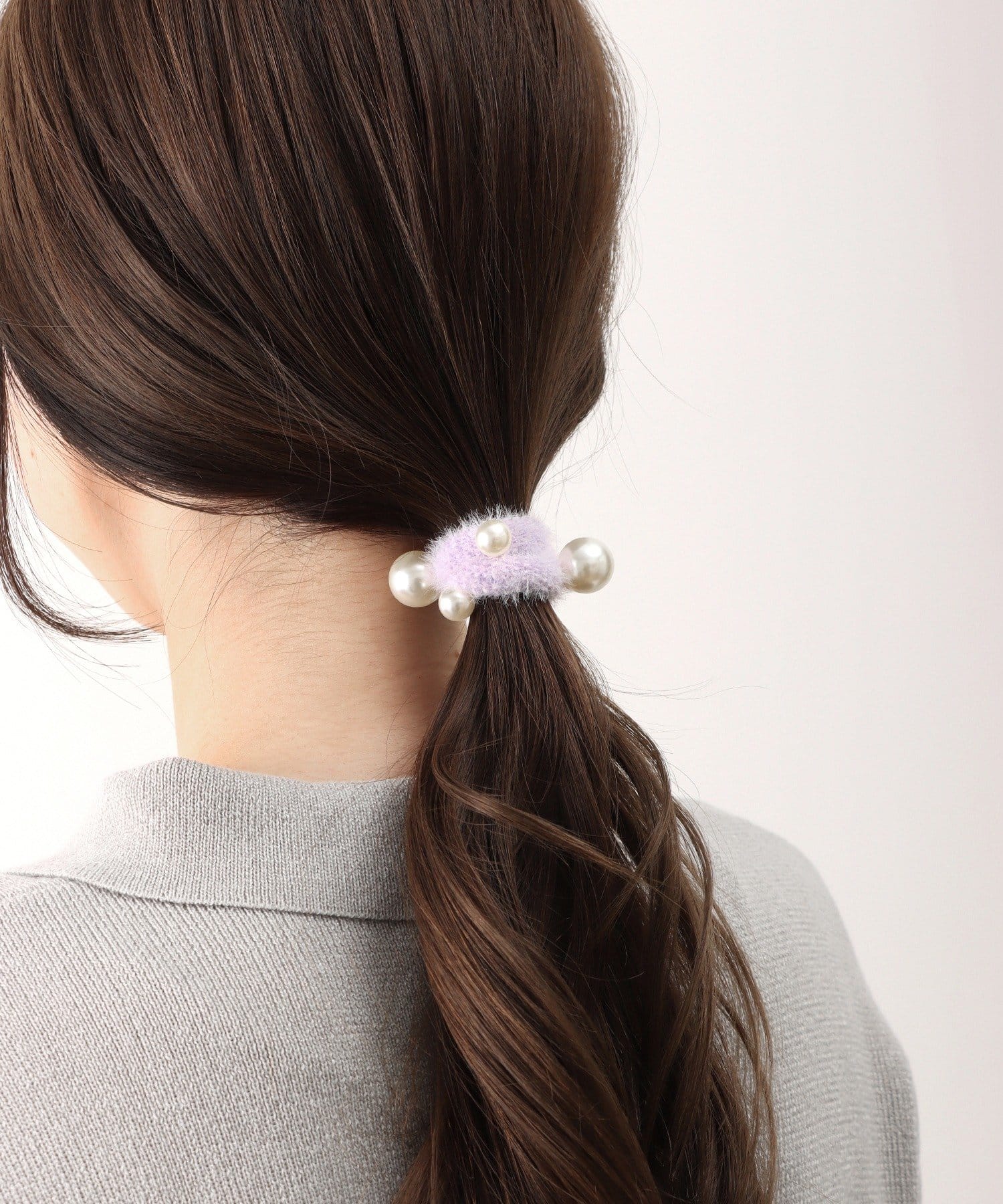 3COINS(スリーコインズ) シャギーパールポニー２個セット