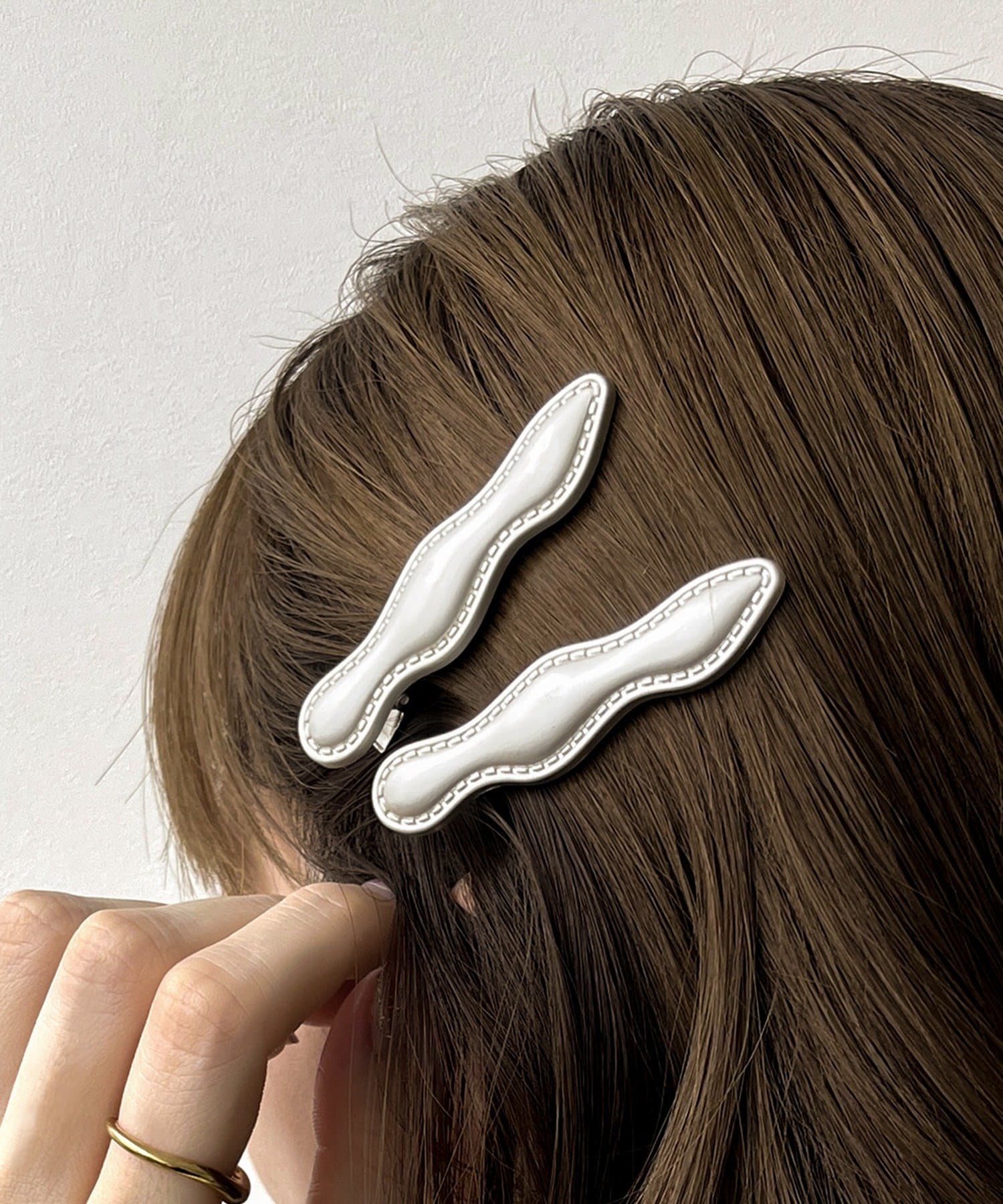 3COINS(スリーコインズ) ニュアンスメタルクリップ2個セット