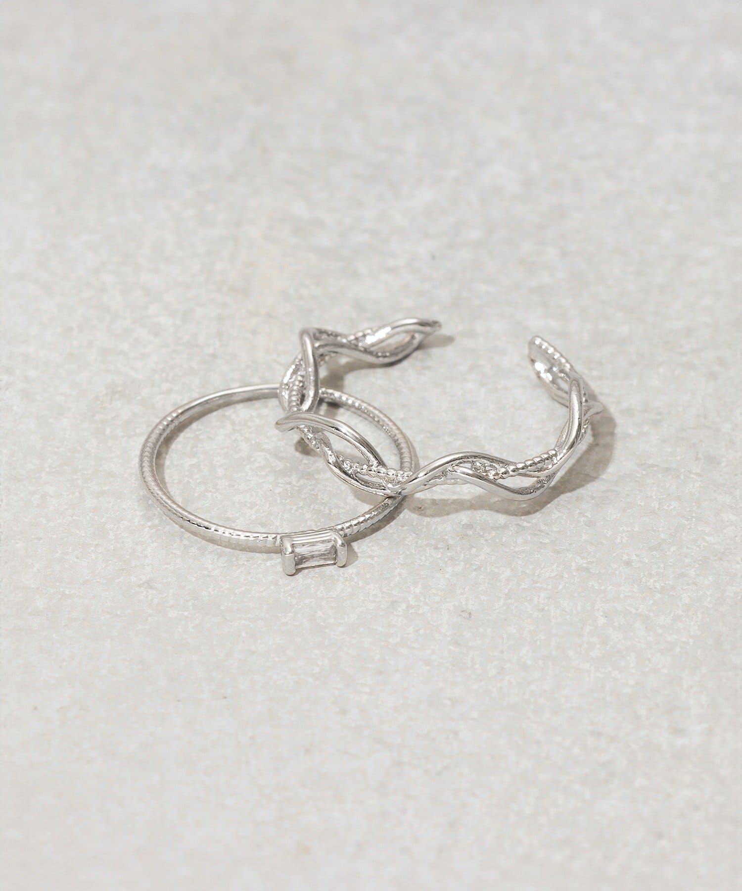 3COINS(スリーコインズ) アミリング2個セット