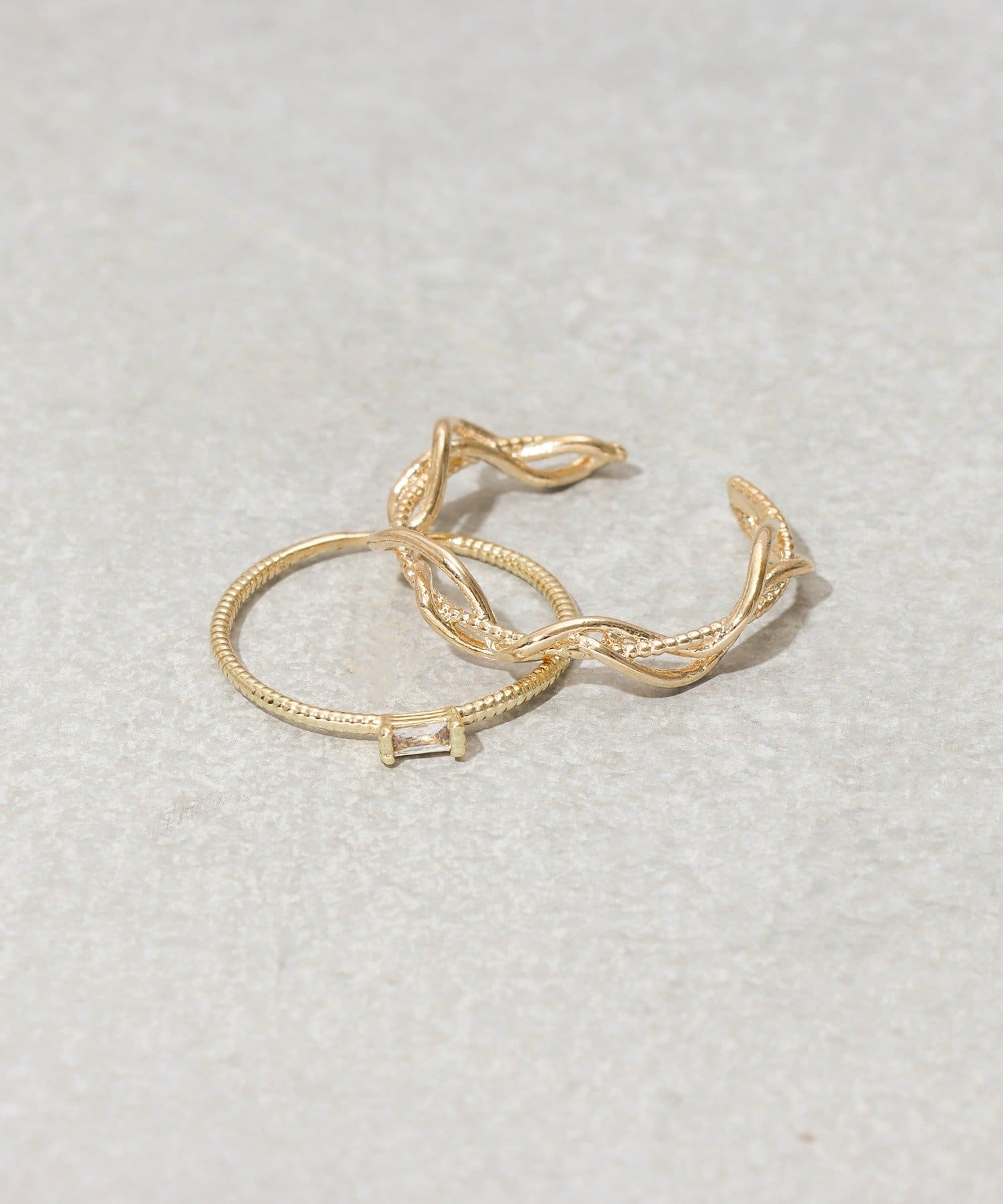 3COINS(スリーコインズ) アミリング2個セット