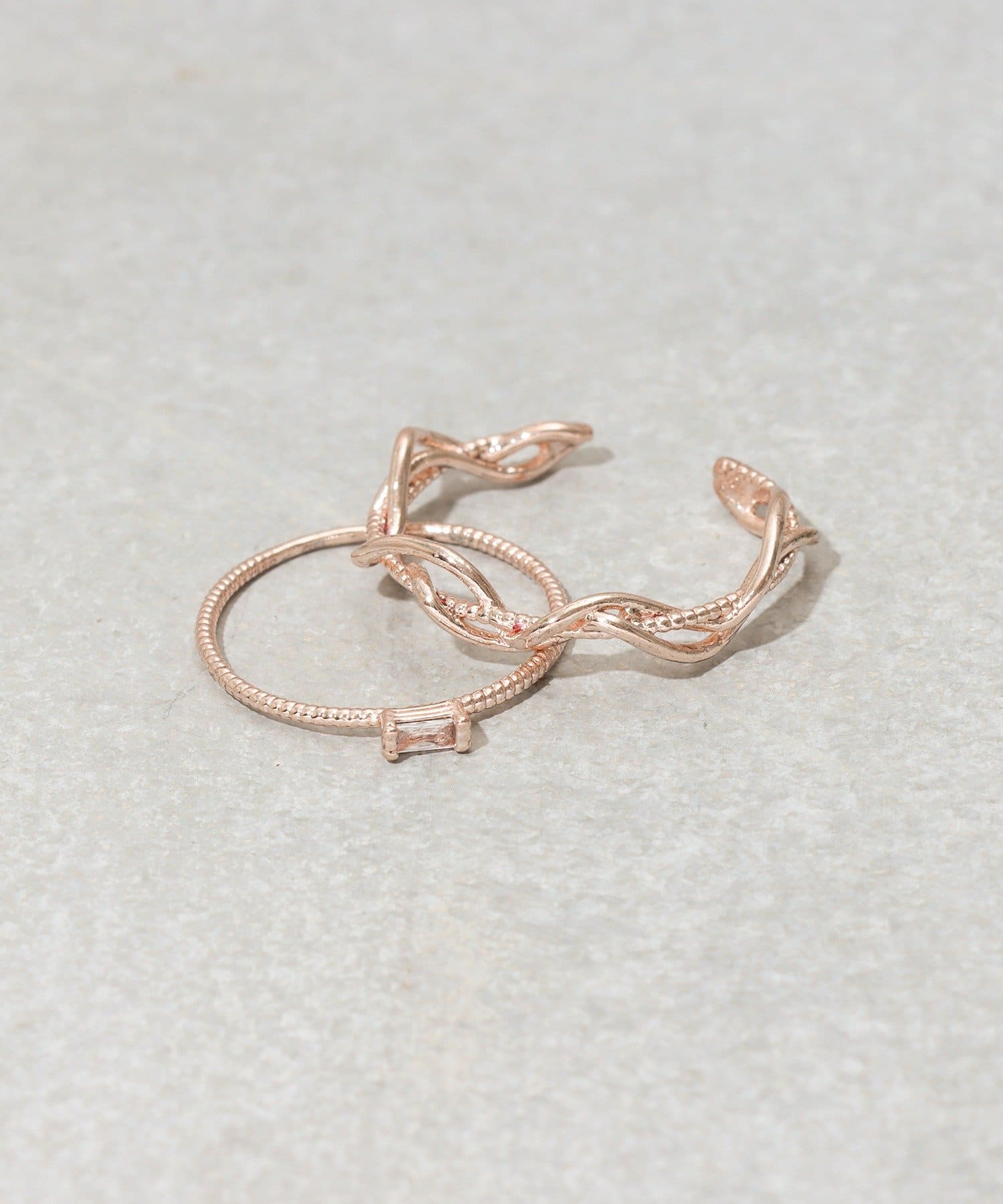 3COINS(スリーコインズ) アミリング2個セット