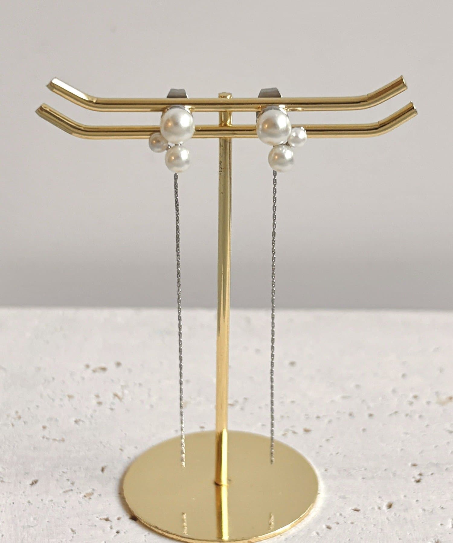 3COINS(スリーコインズ) パールバックキャッチピアス