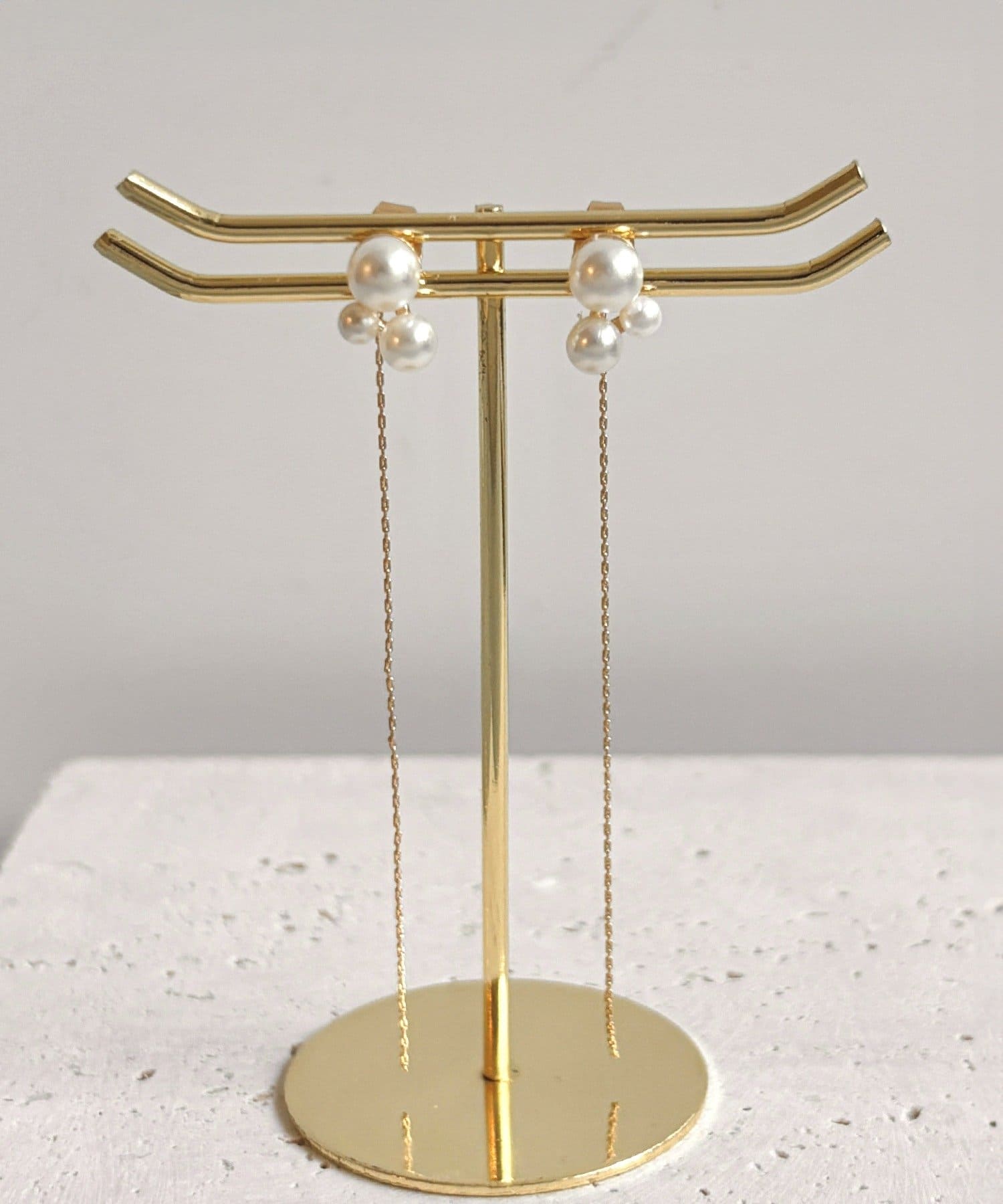 3COINS(スリーコインズ) パールバックキャッチピアス