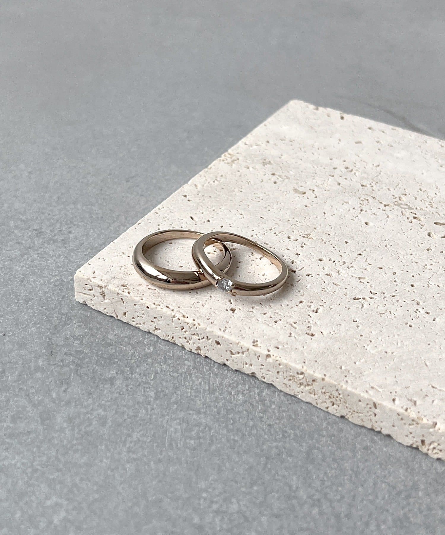 3COINS(スリーコインズ) キュービックリング2個セット