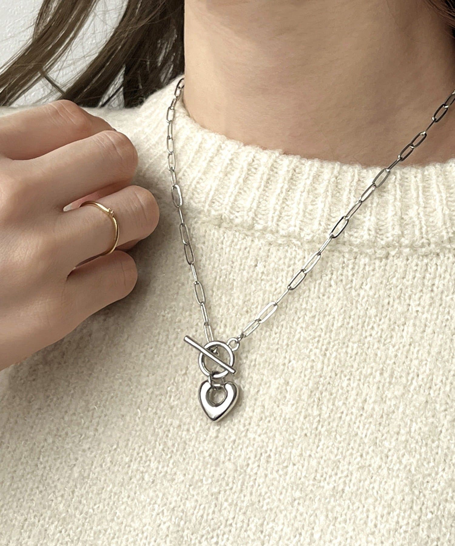 3COINS(スリーコインズ) マンテルチェーンショートネックレス