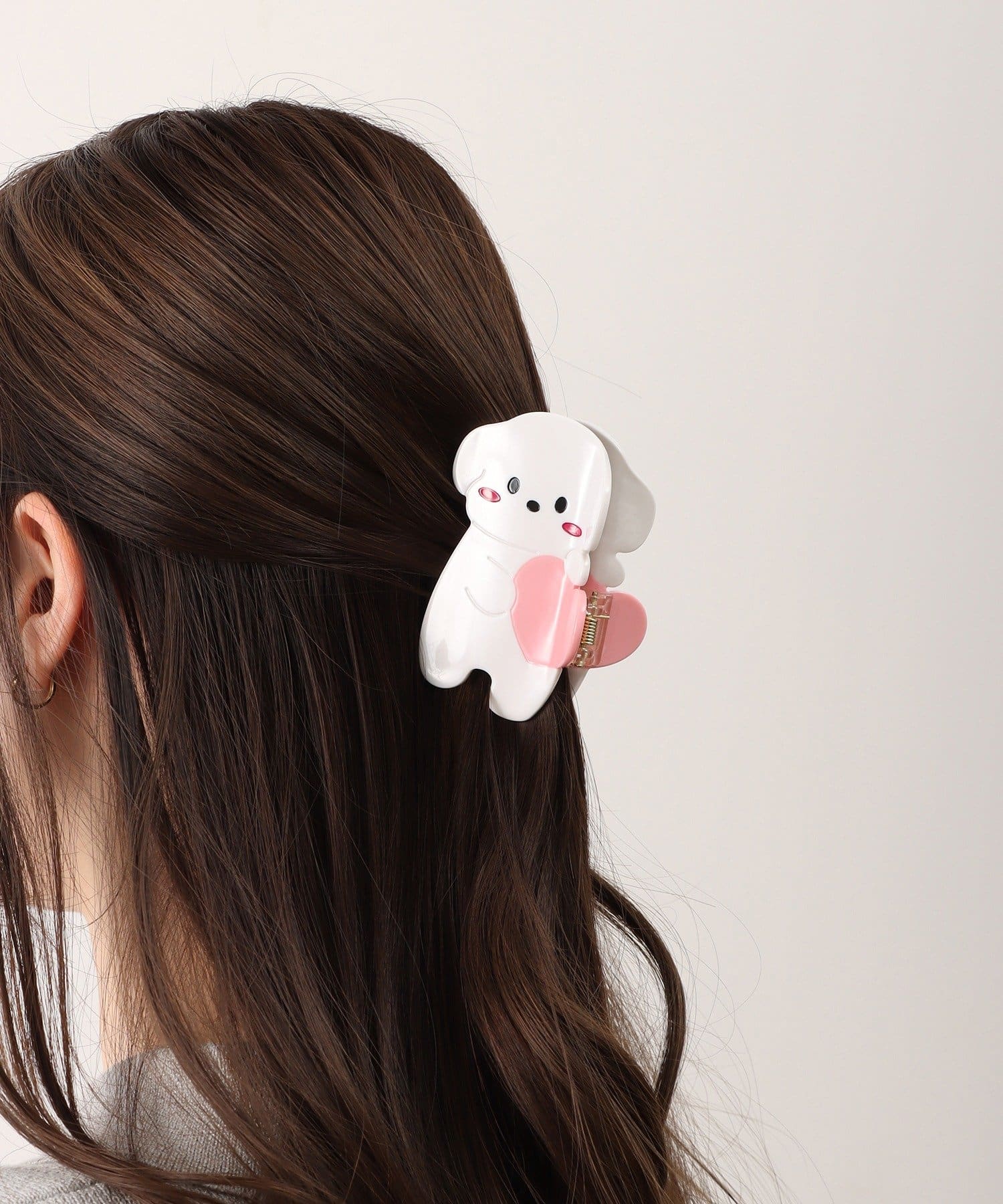 3COINS(スリーコインズ) ほっぺ入ホワイト犬バンス