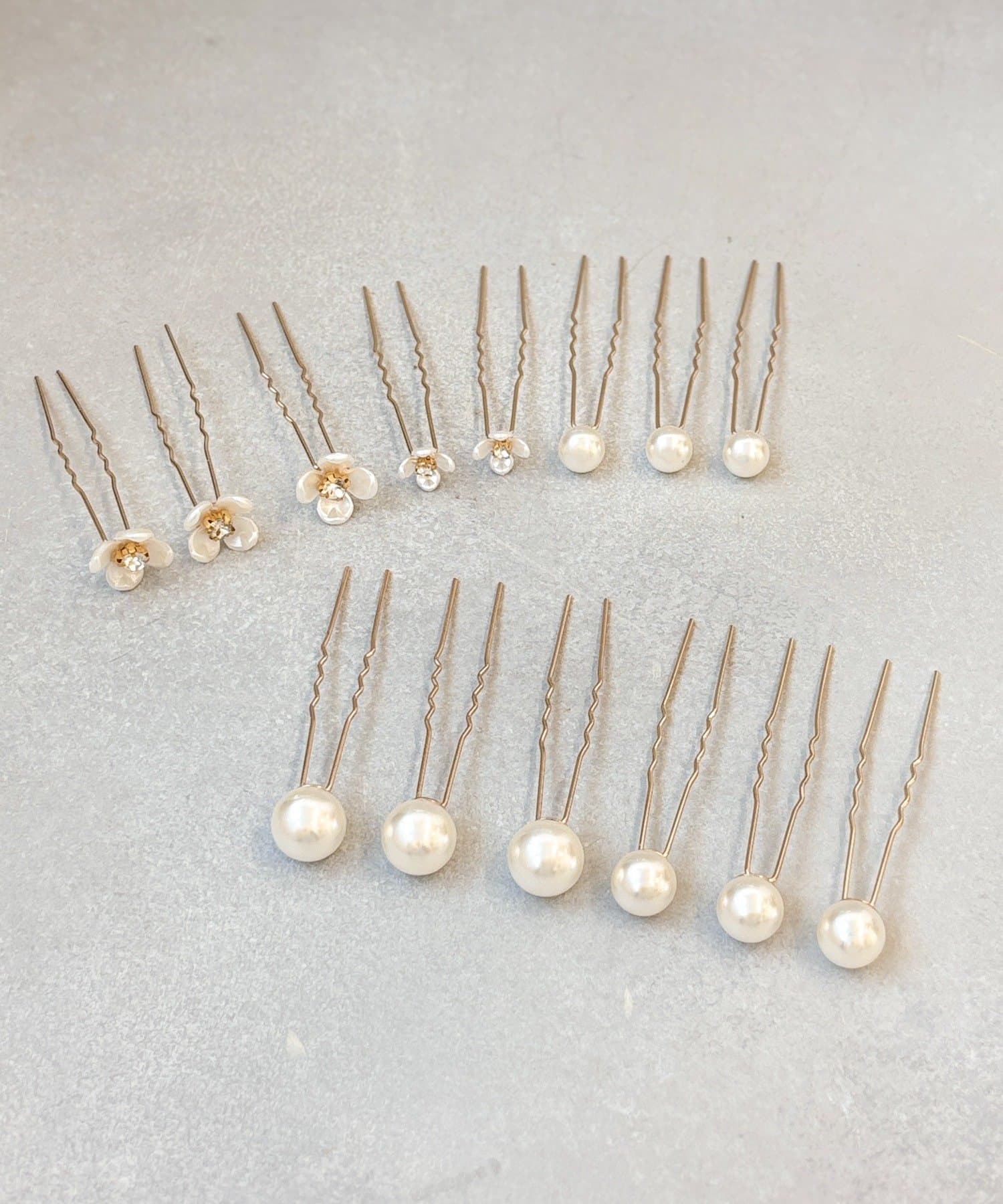 3COINS(スリーコインズ) フラワーパールUピン14個セット