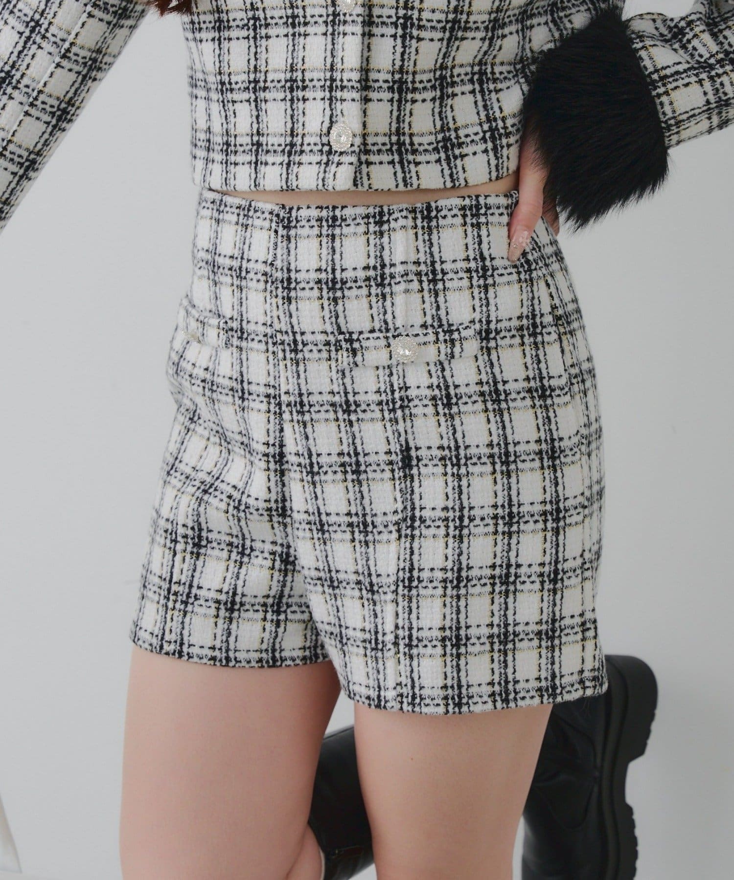 Remind me and forever(リマインドミーアンドフォーエバー) 【Holiday collection】ツイードショートパンツ