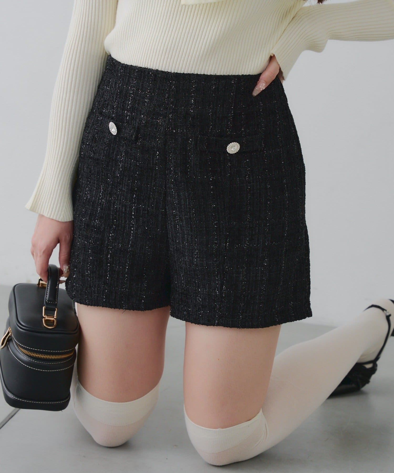 Remind me and forever(リマインドミーアンドフォーエバー) 【Holiday collection】ツイードショートパンツ