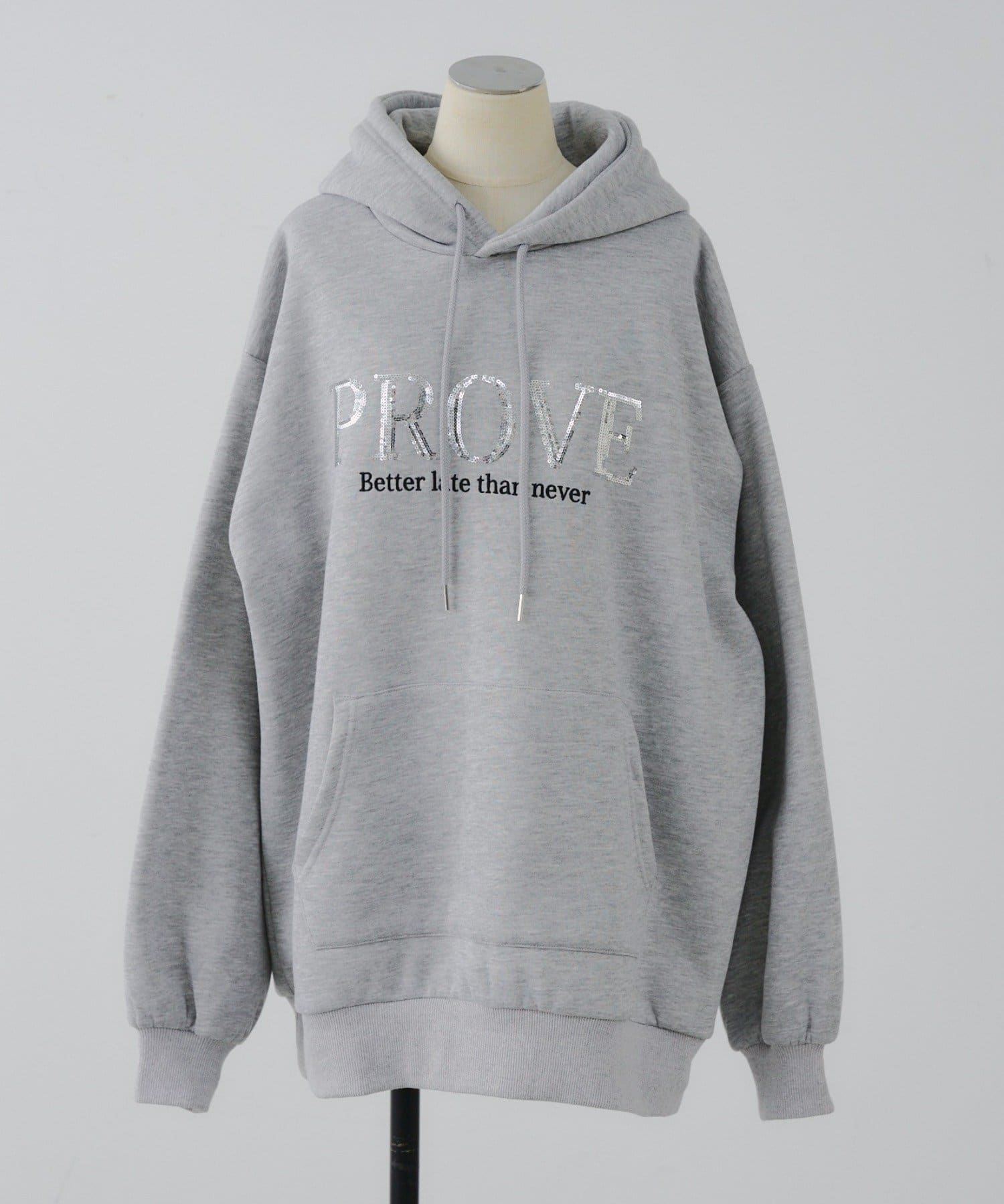 Remind me and forever(リマインドミーアンドフォーエバー) キラキラロゴ裏起毛BIGパーカー