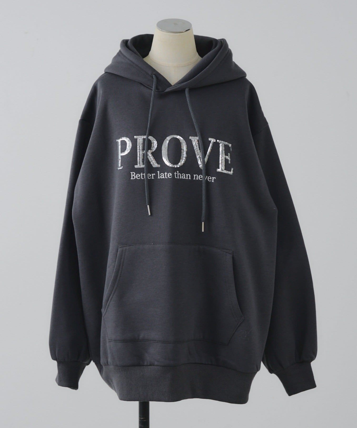 Remind me and forever(リマインドミーアンドフォーエバー) キラキラロゴ裏起毛BIGパーカー