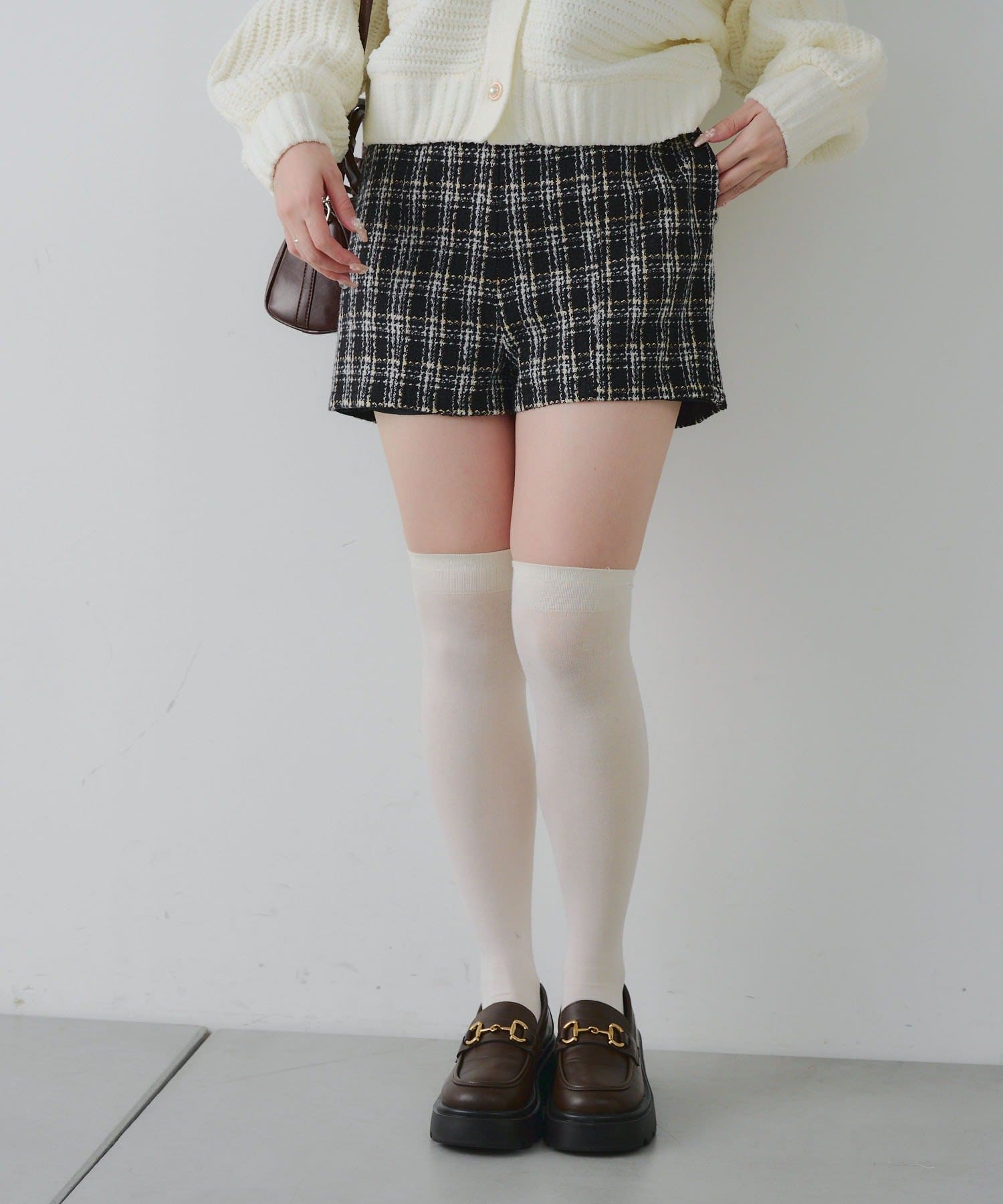 NICE CLAUP / OLIVE des OLIVE OUTLET(ナイスクラップ  / オリーブ デ オリーブ アウトレット) 【RMAF】ツイードショートパンツ