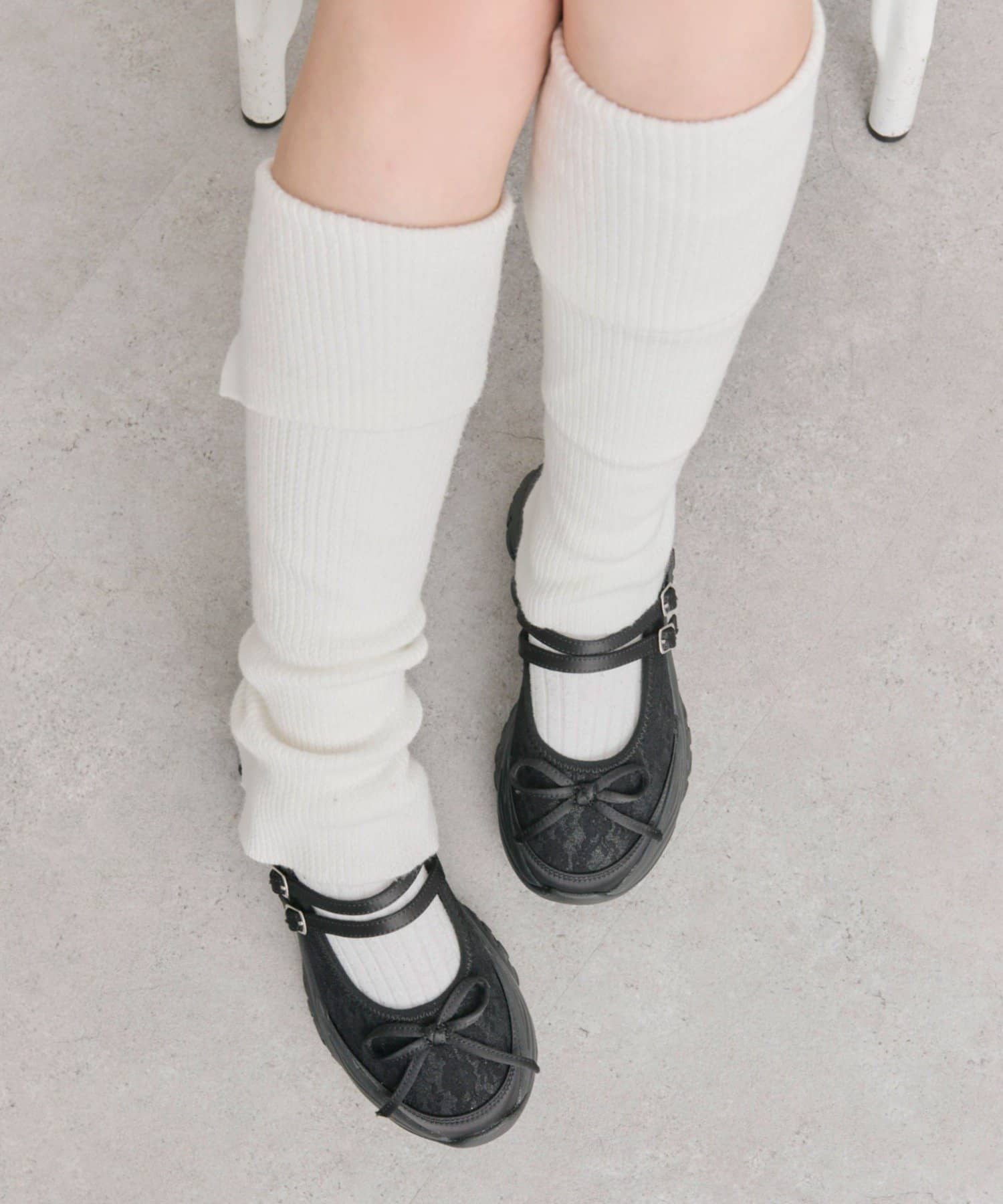 OLIVE des OLIVE(オリーブ デ オリーブ) レースバレエシューズ